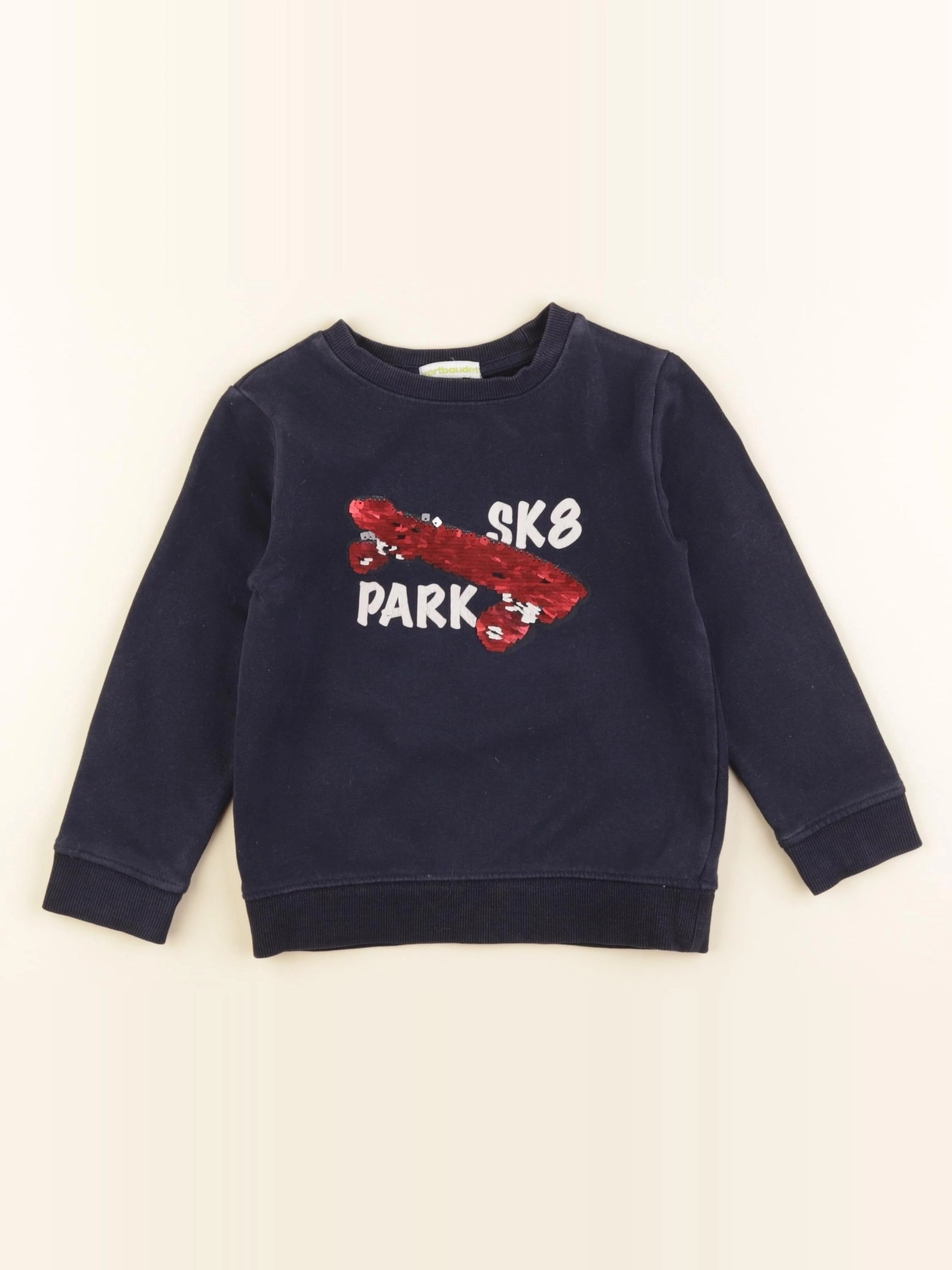 Vertbaudet - sweat bleu - 4 ans