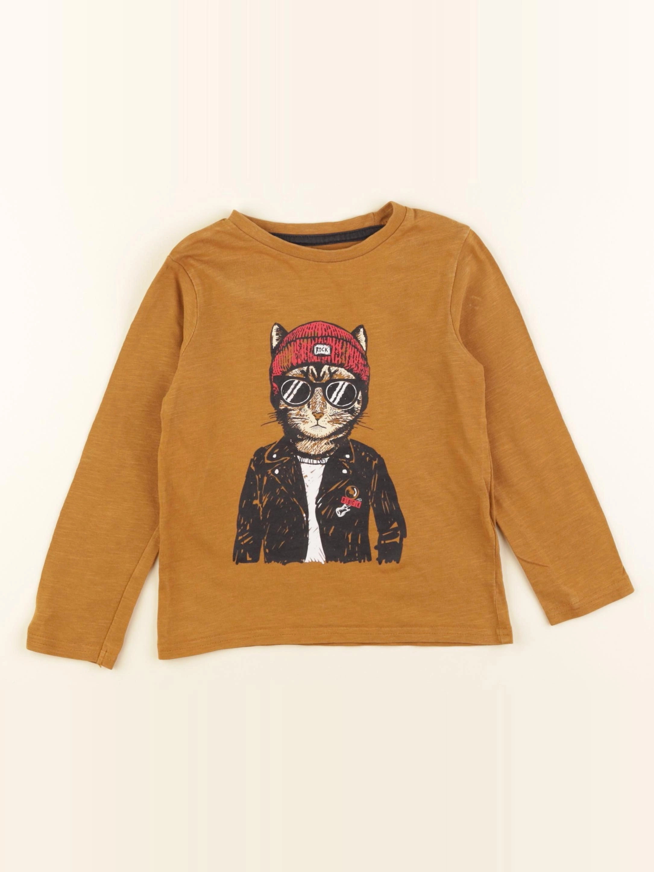 Vertbaudet - tee-shirt jaune - 4 ans