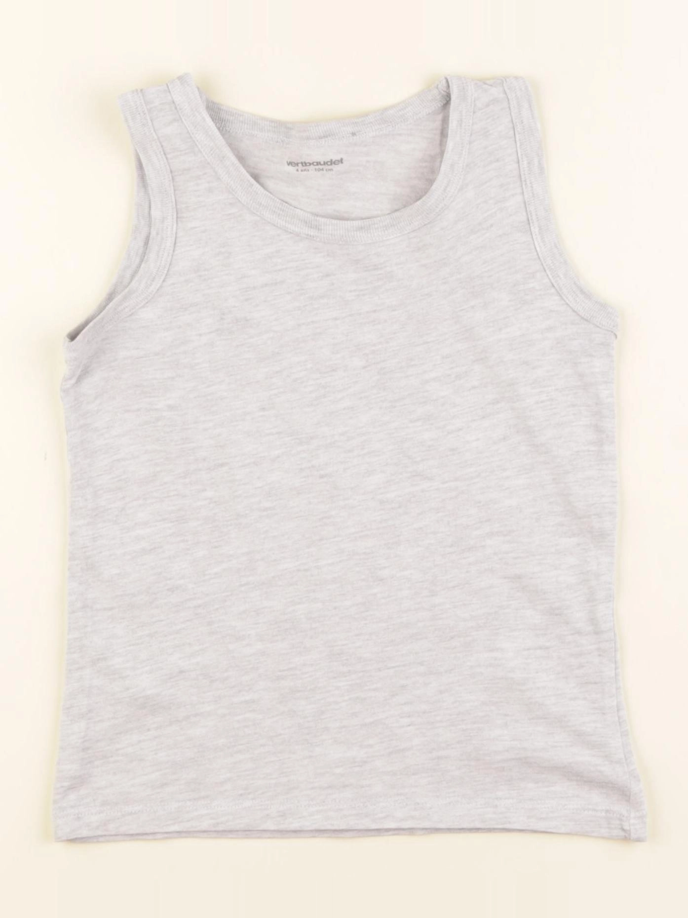 Vertbaudet - maillot de corps gris - 4 ans