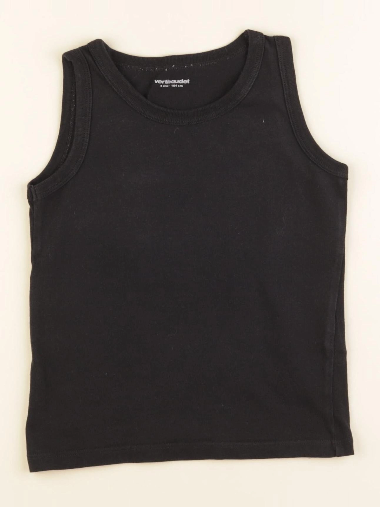 Vertbaudet - maillot de corps noir - 4 ans