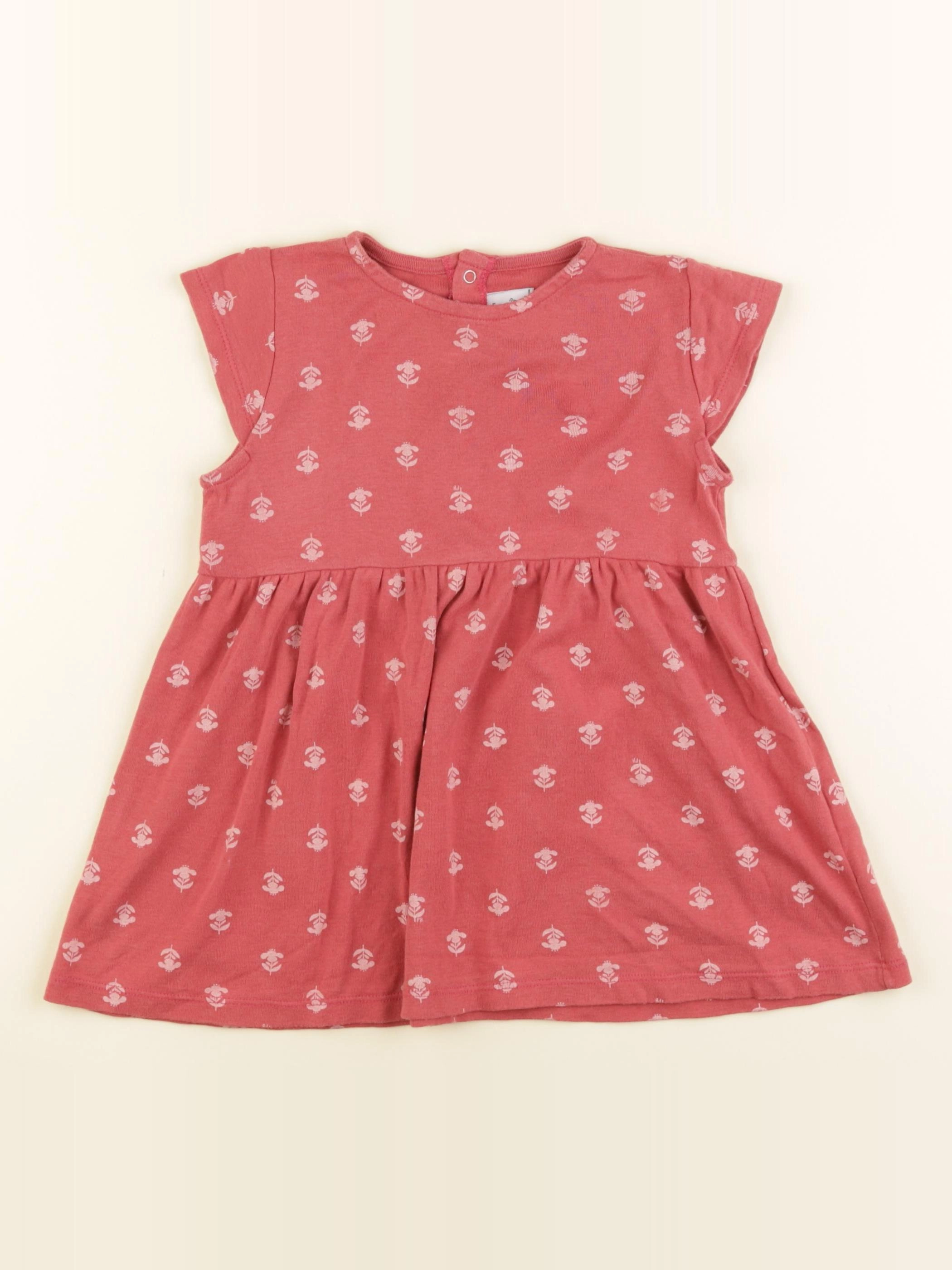 Petit Bateau - robe rose - 2 ans