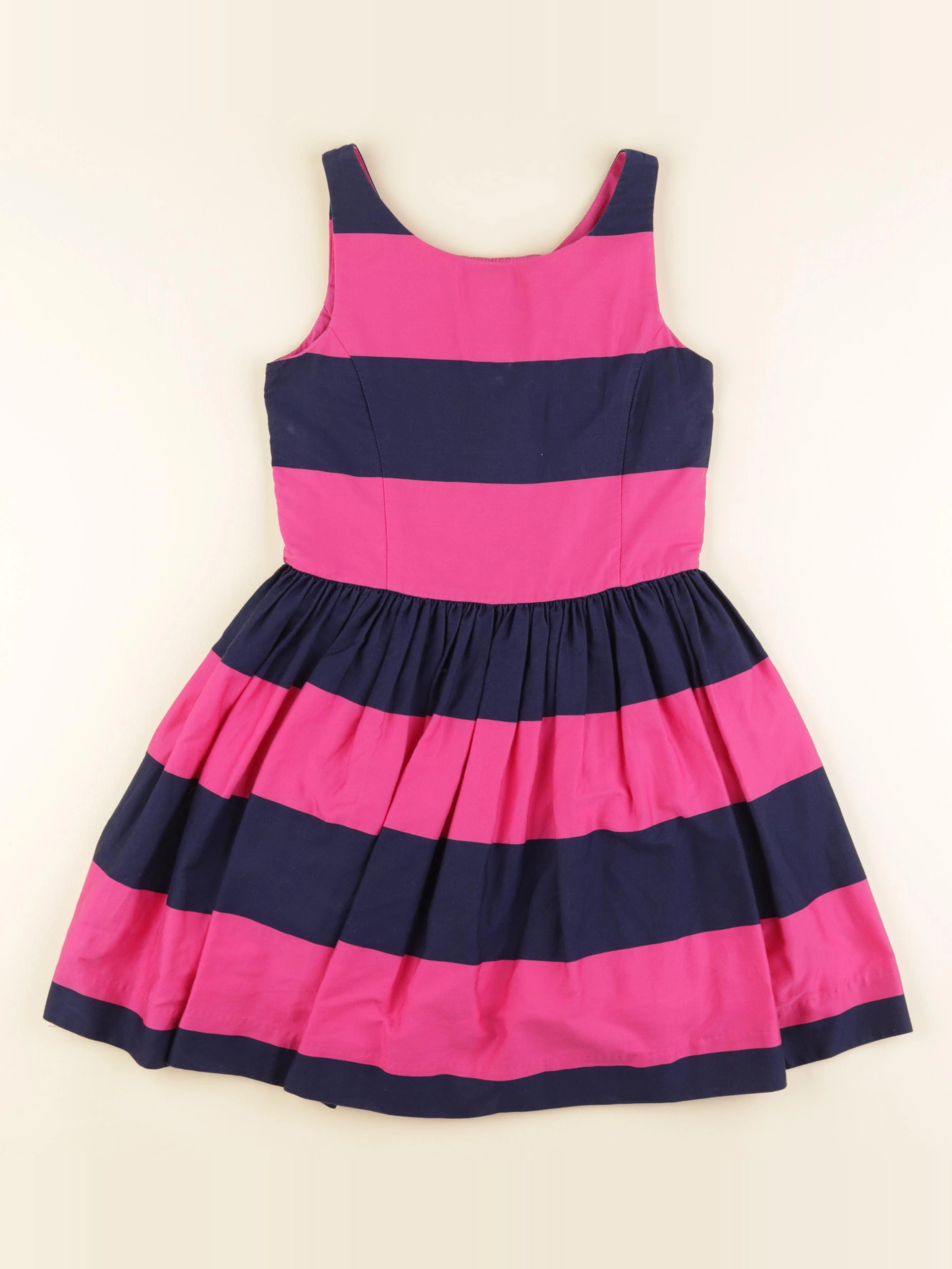 Ralph Lauren - robe bleu, rose - 8 ans