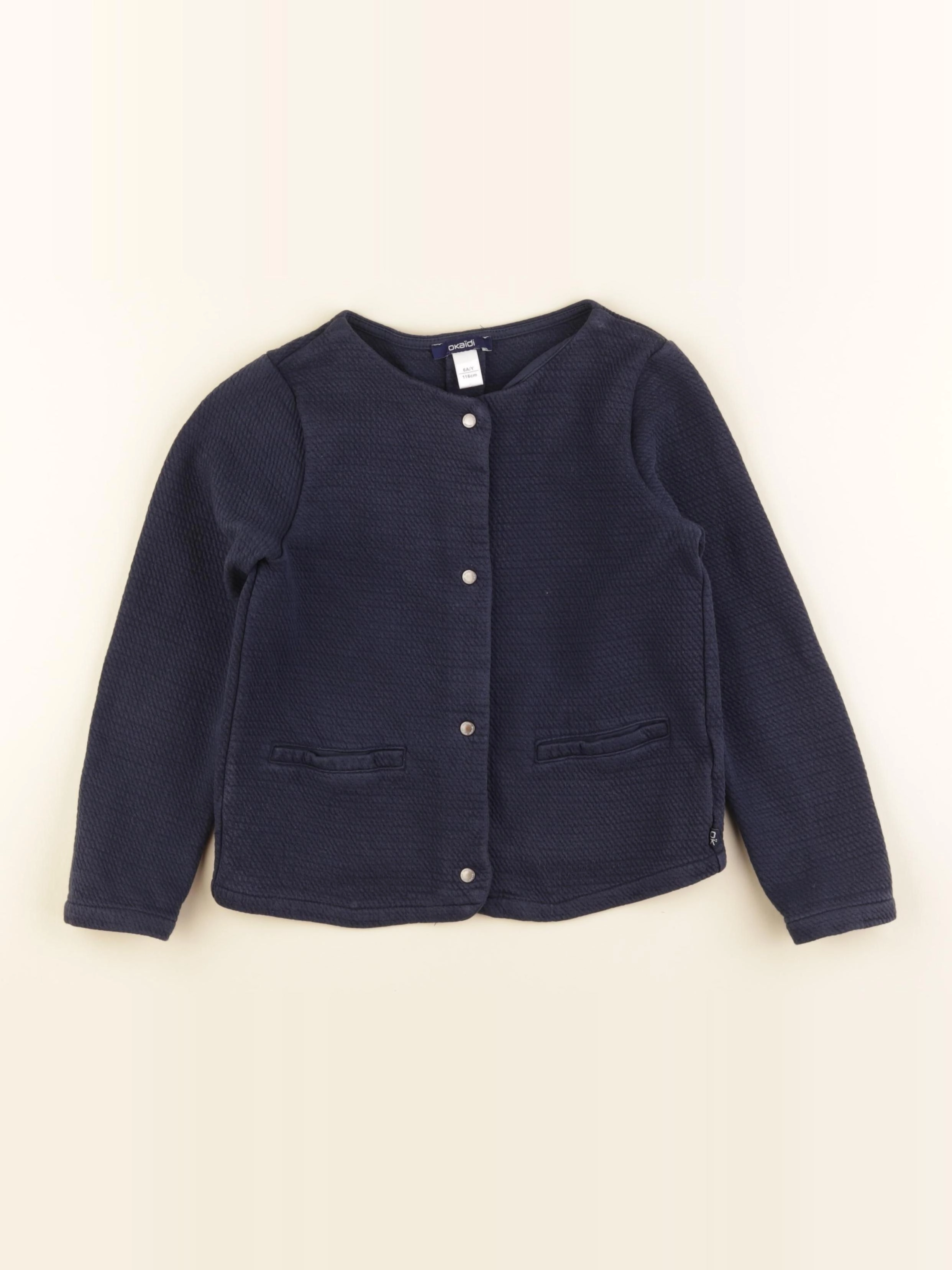 Okaidi - gilet bleu - 6 ans