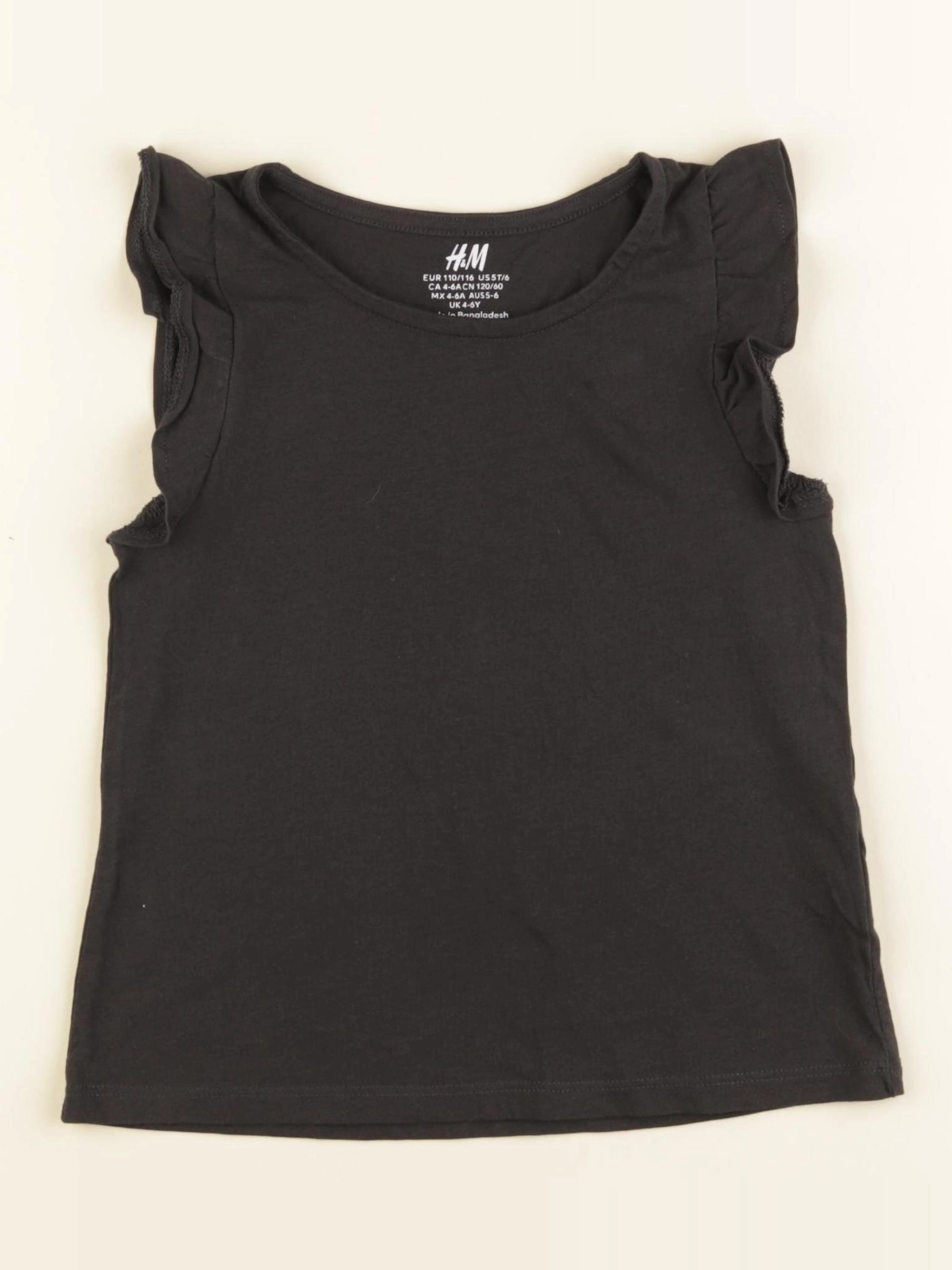 H&M - tee-shirt noir - 4/6 ans