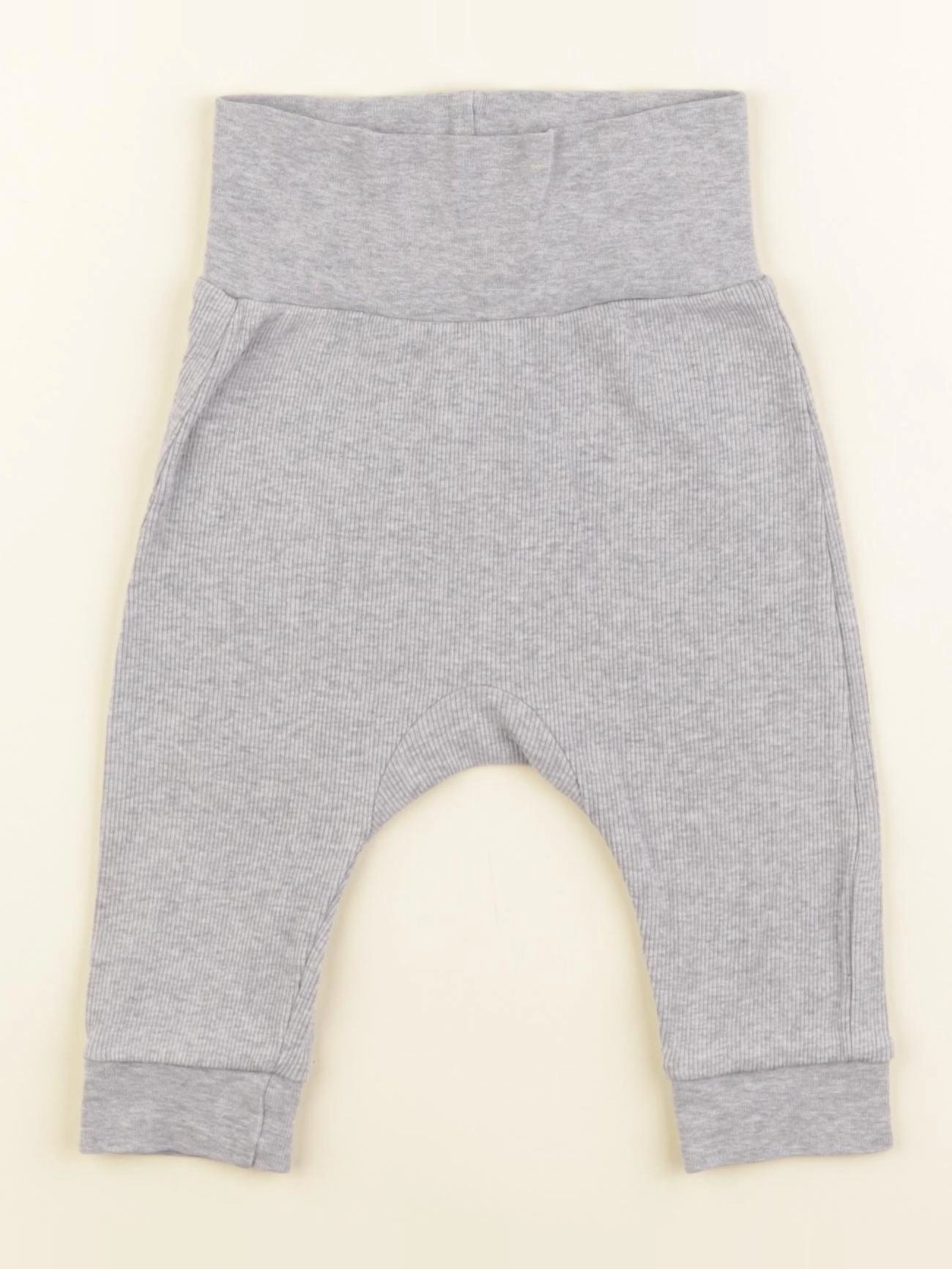 H&M - sarouel gris - 4/6 mois