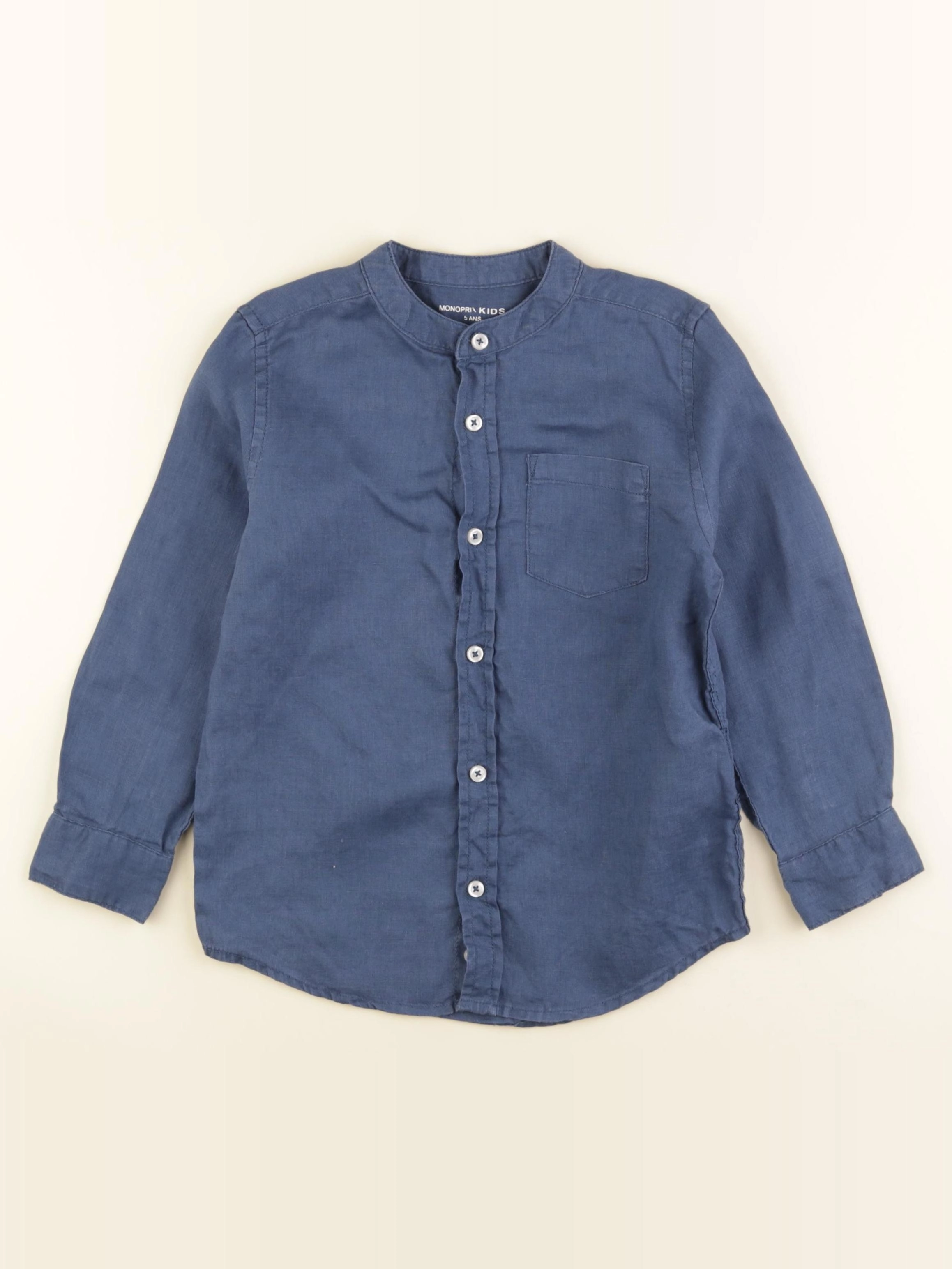 Monoprix - chemise bleu - 5 ans