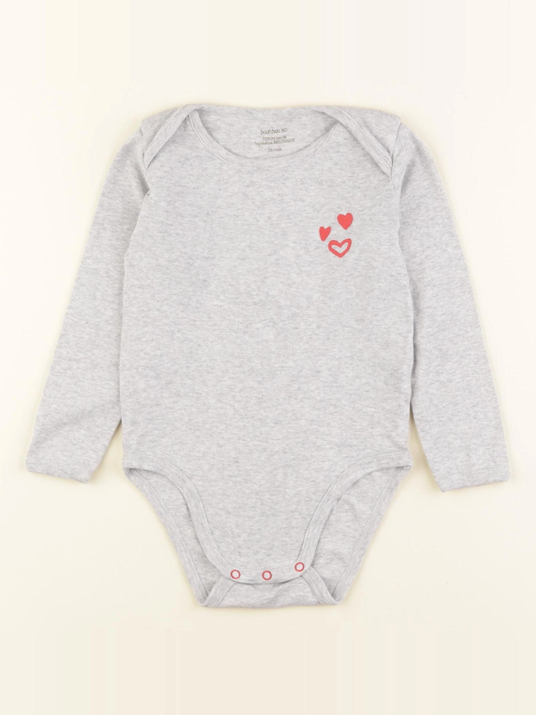 Boutchou - body gris - 36 mois