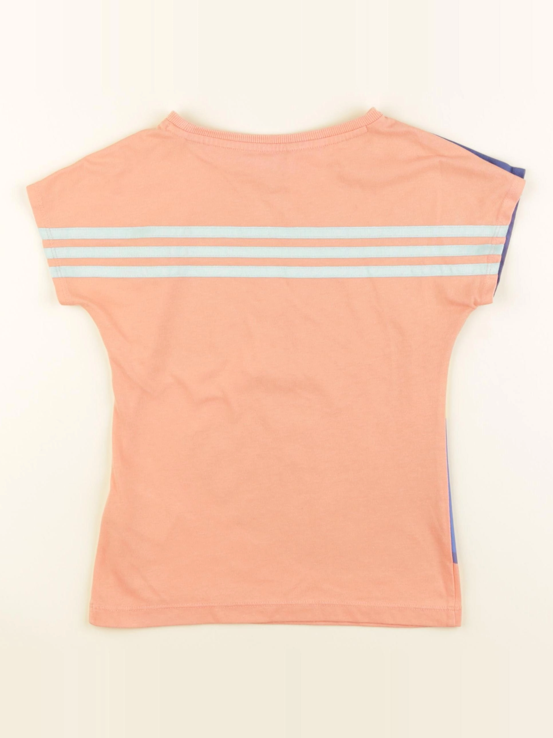 Adidas - tee-shirt imprimé au dos orange, bleu - 6/7 ans