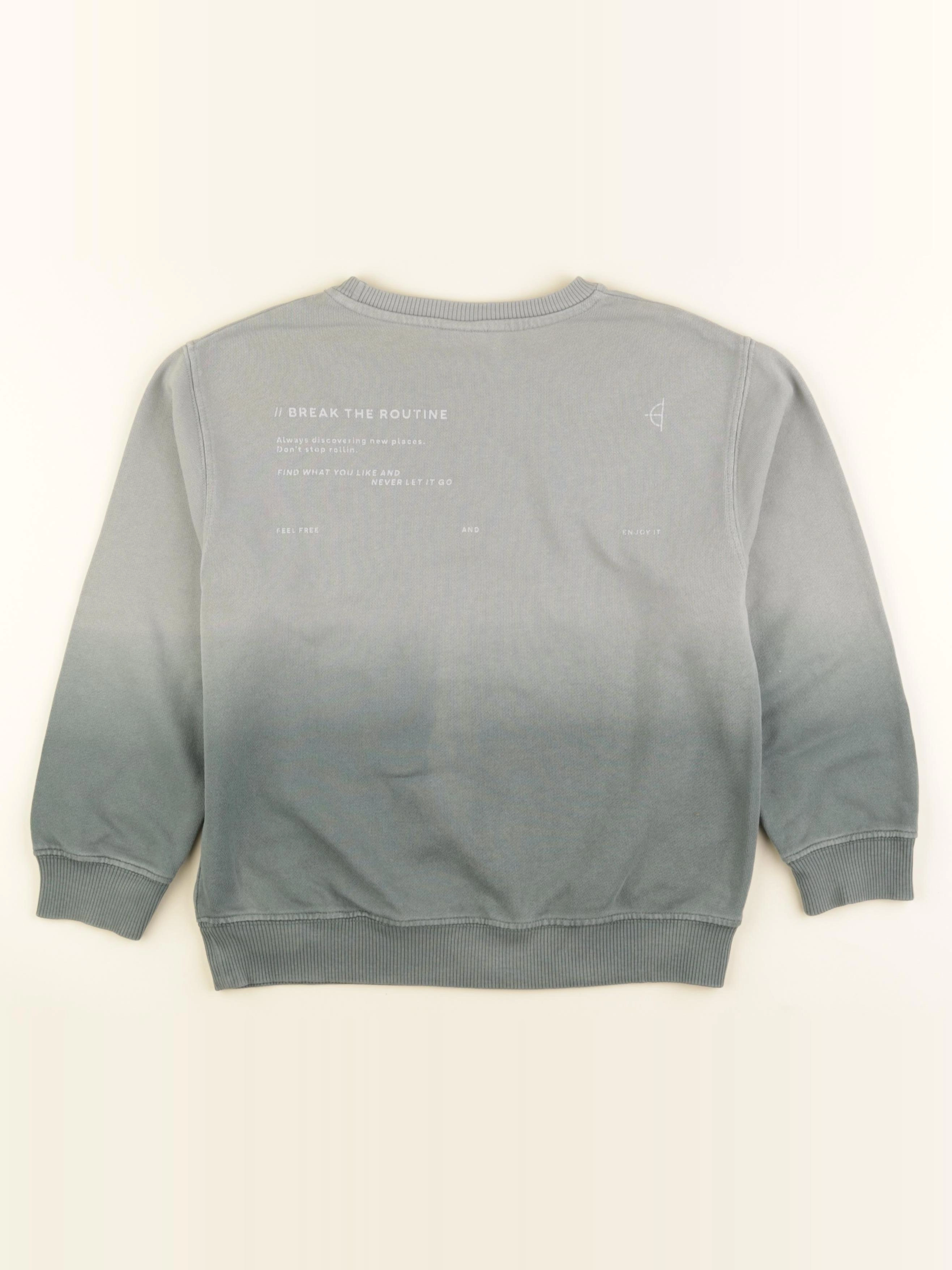 Zara - sweat imprimé au dos vert - 8 ans