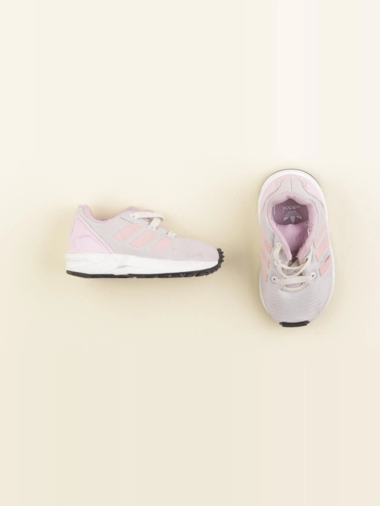 Adidas - baskets gris, violet - pointure 19