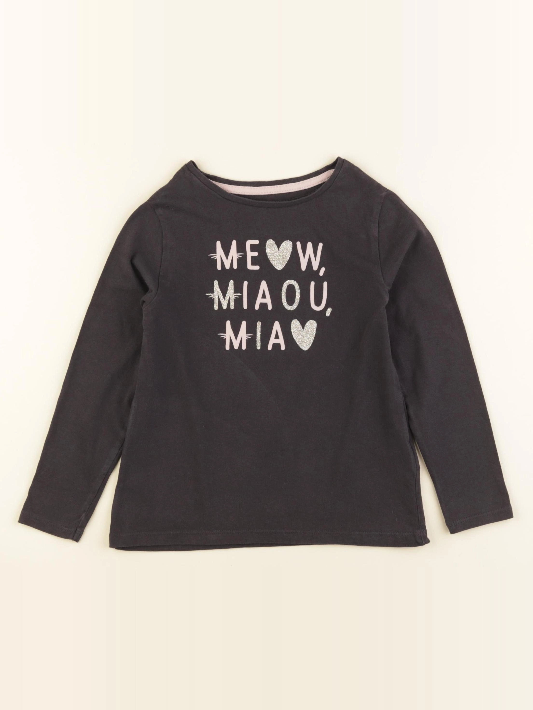 Vertbaudet - tee-shirt gris - 6 ans