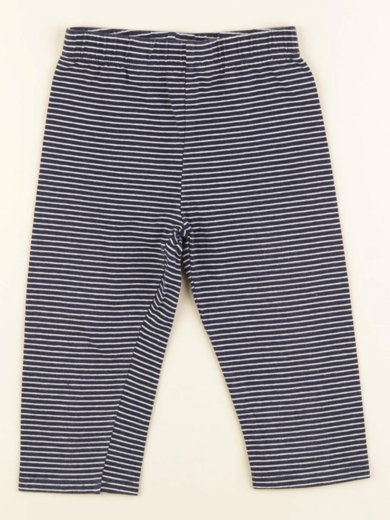 Vertbaudet - legging court bleu, blanc - 5 ans