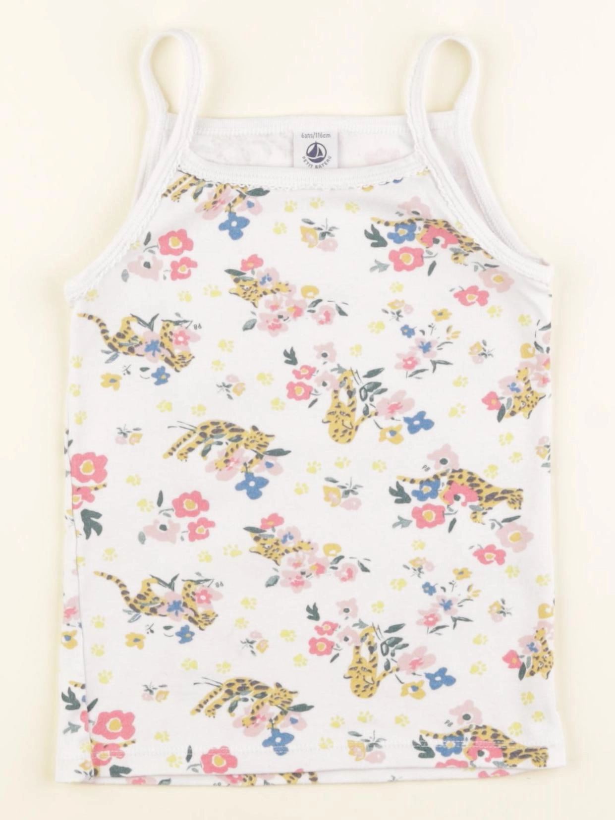 Petit Bateau - maillot de corps multicolore - 6 ans