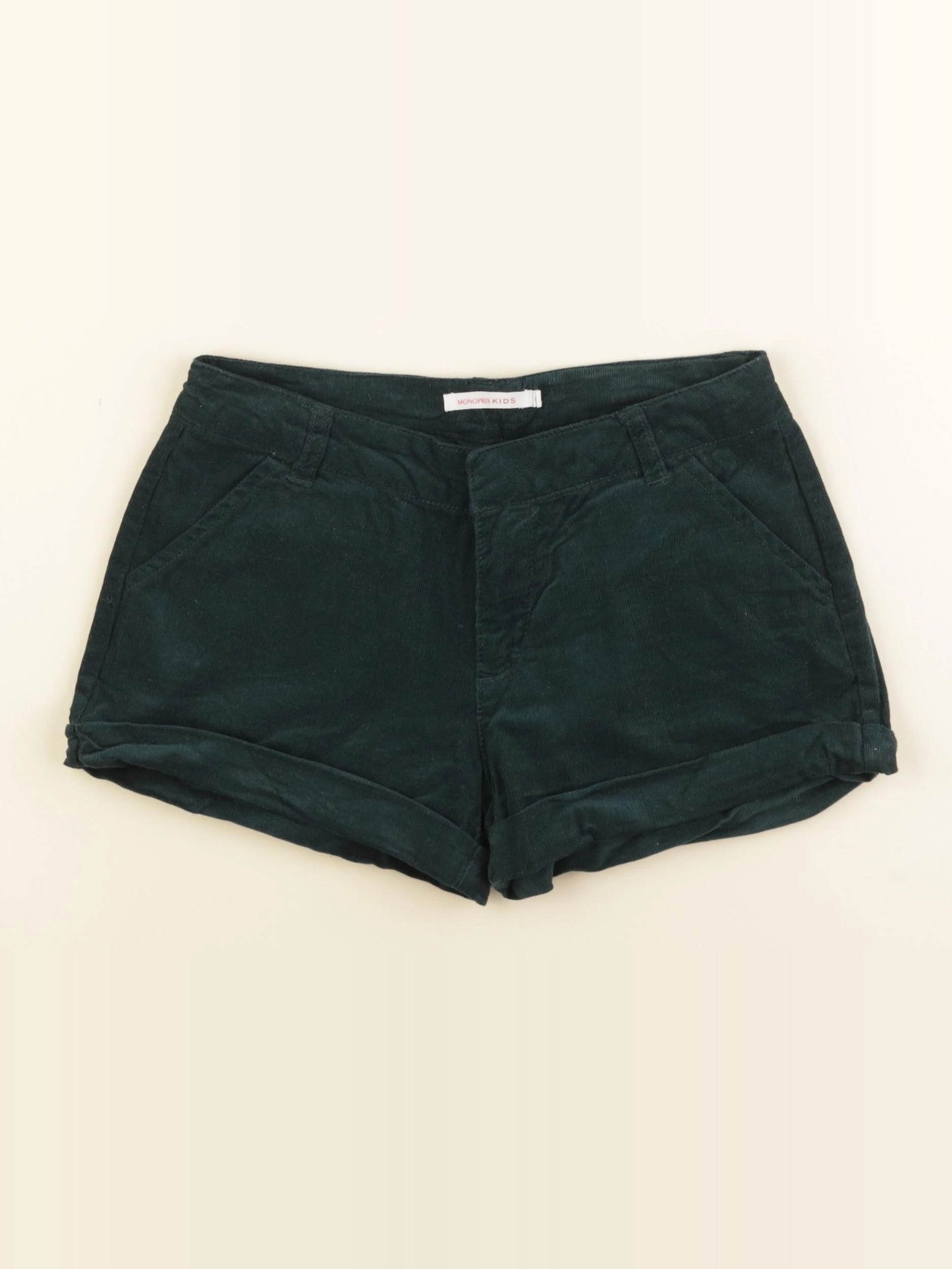 Monoprix - short vert - 8 ans