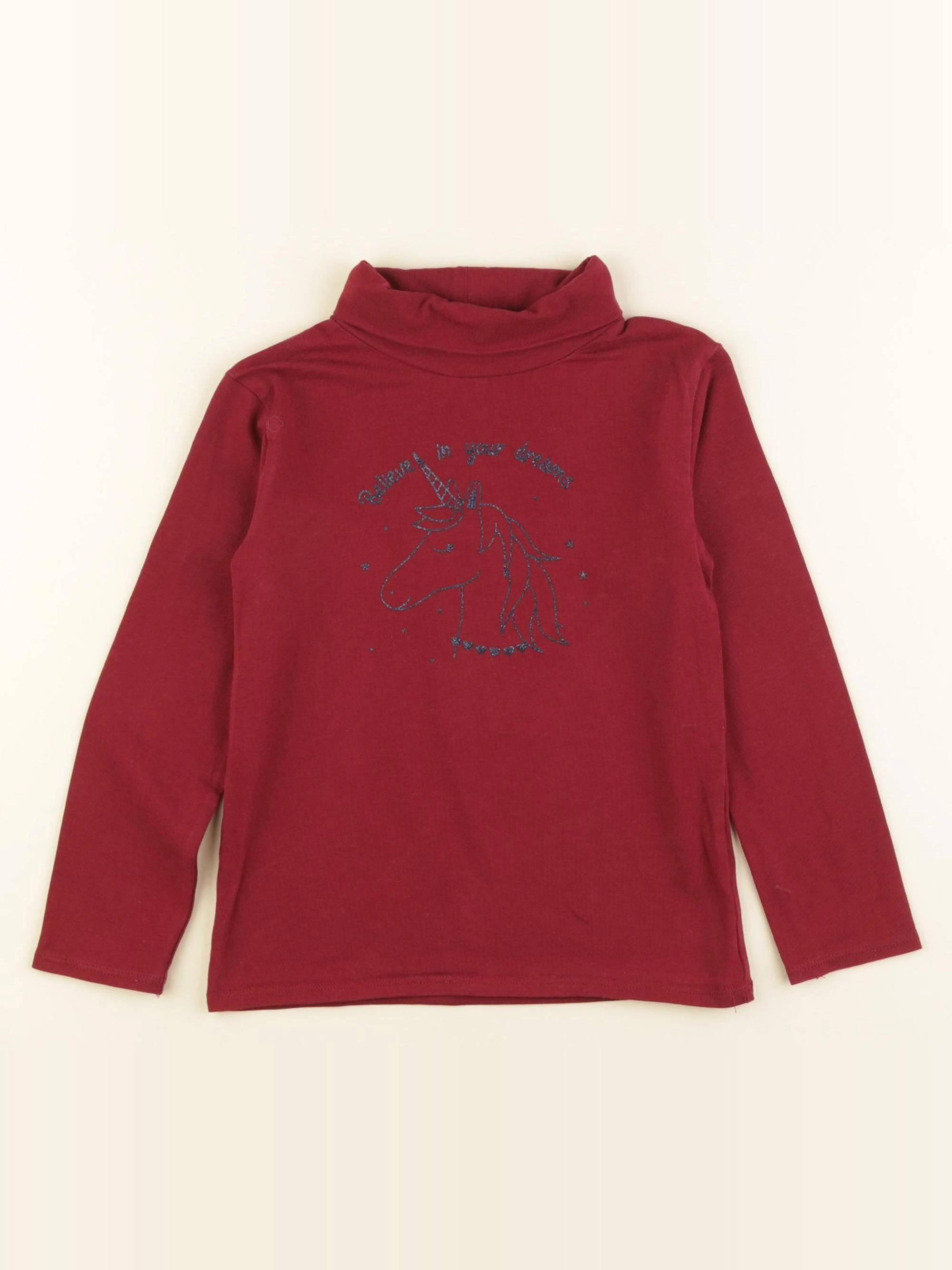 Vertbaudet - sous-pull rouge - 4 ans