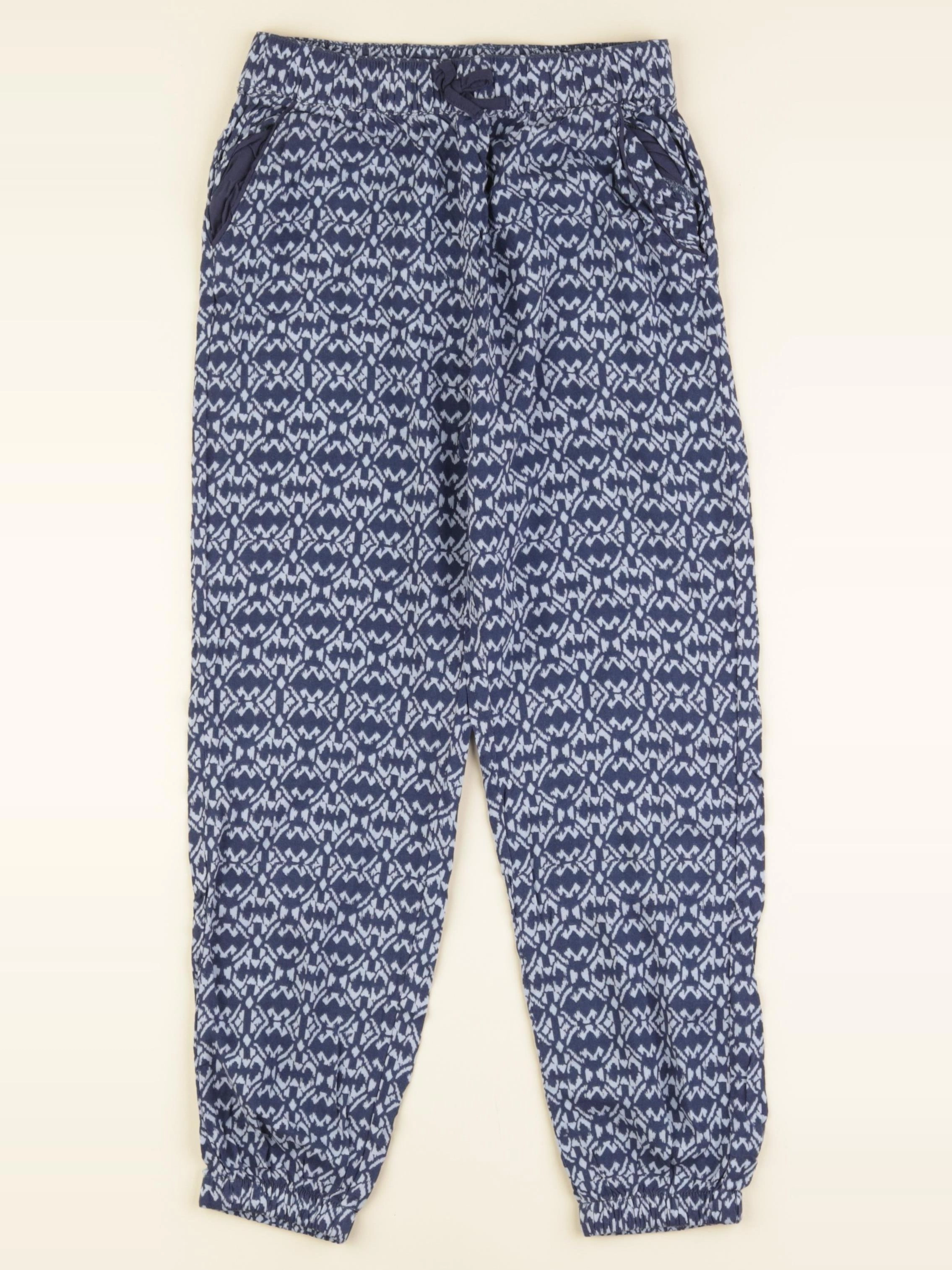 H&M - pantalon bleu - 7/8 ans
