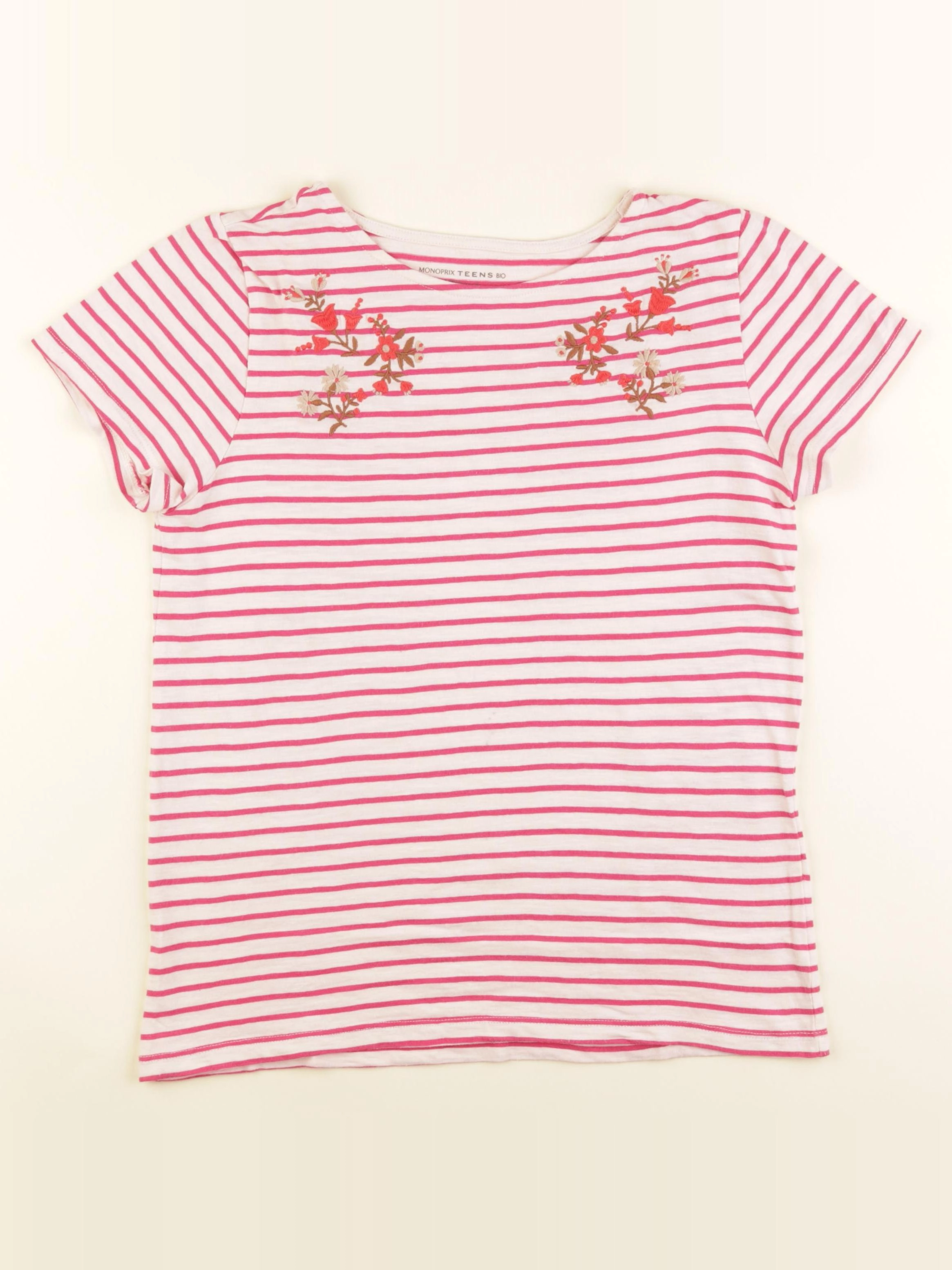 Monoprix - tee-shirt rose - 14 ans