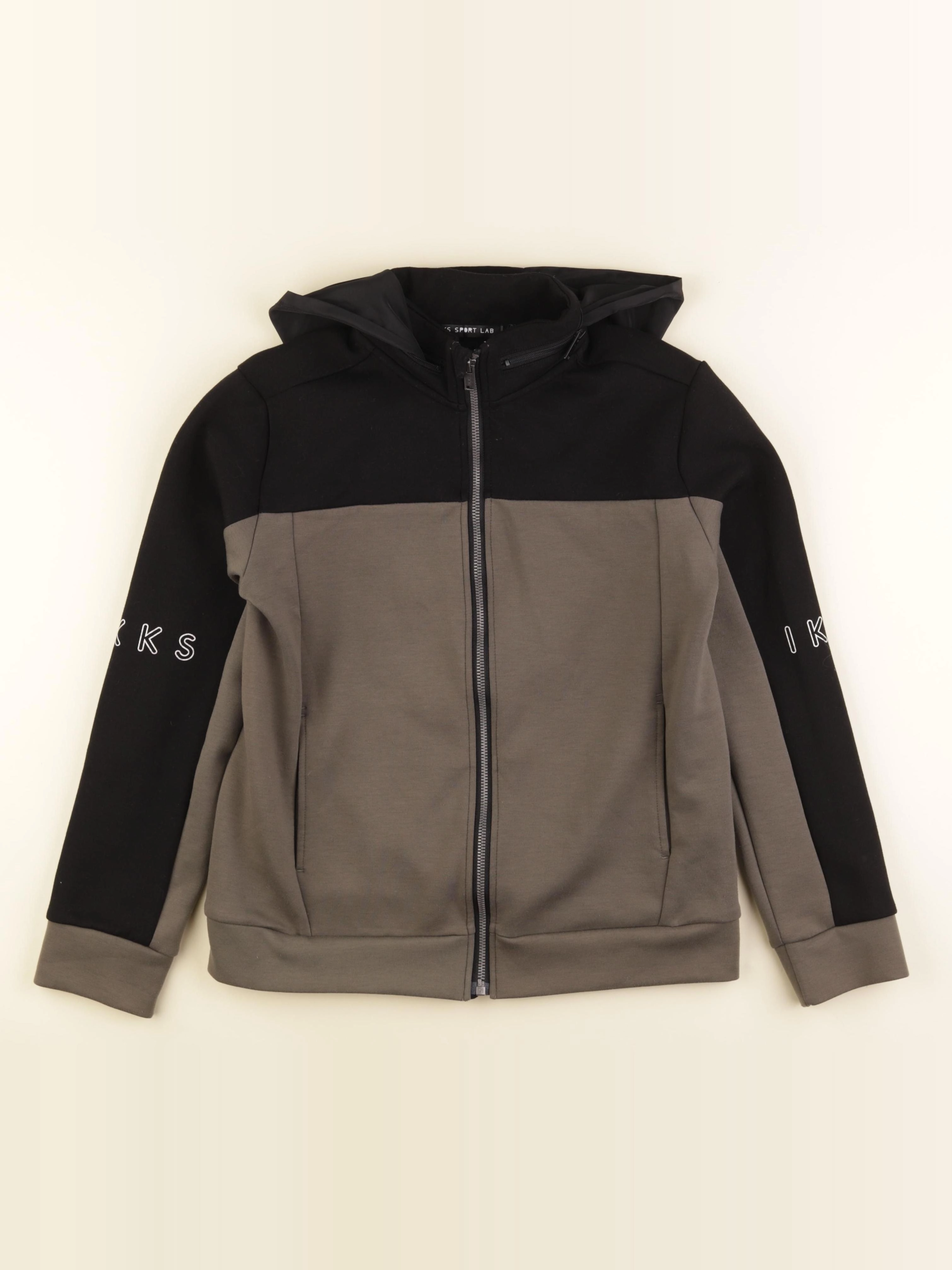 IKKS - sweat imprimé au dos vert, noir - 12 ans