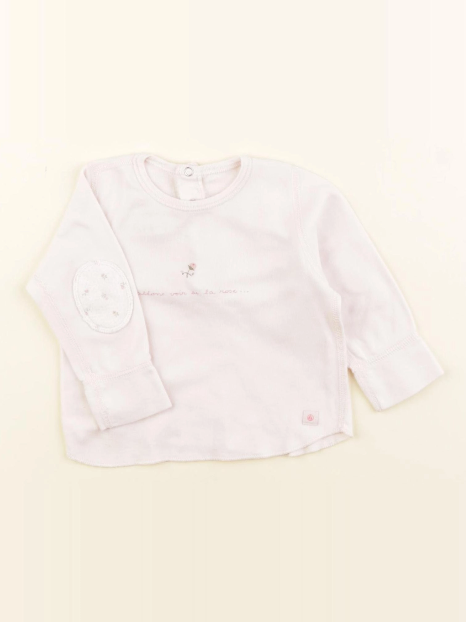 Petit Bateau - tee-shirt rose - 6 mois