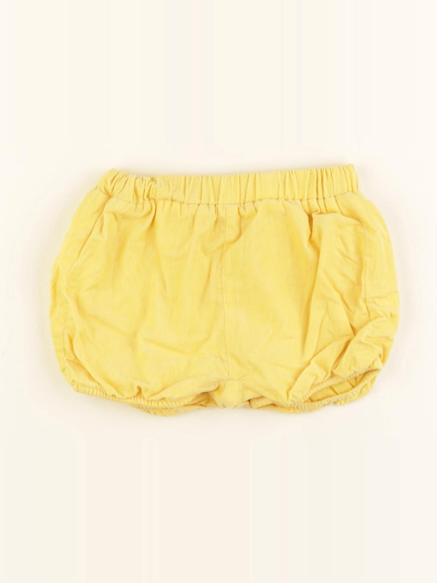 Obaïbi - short doublé jaune - 12 mois