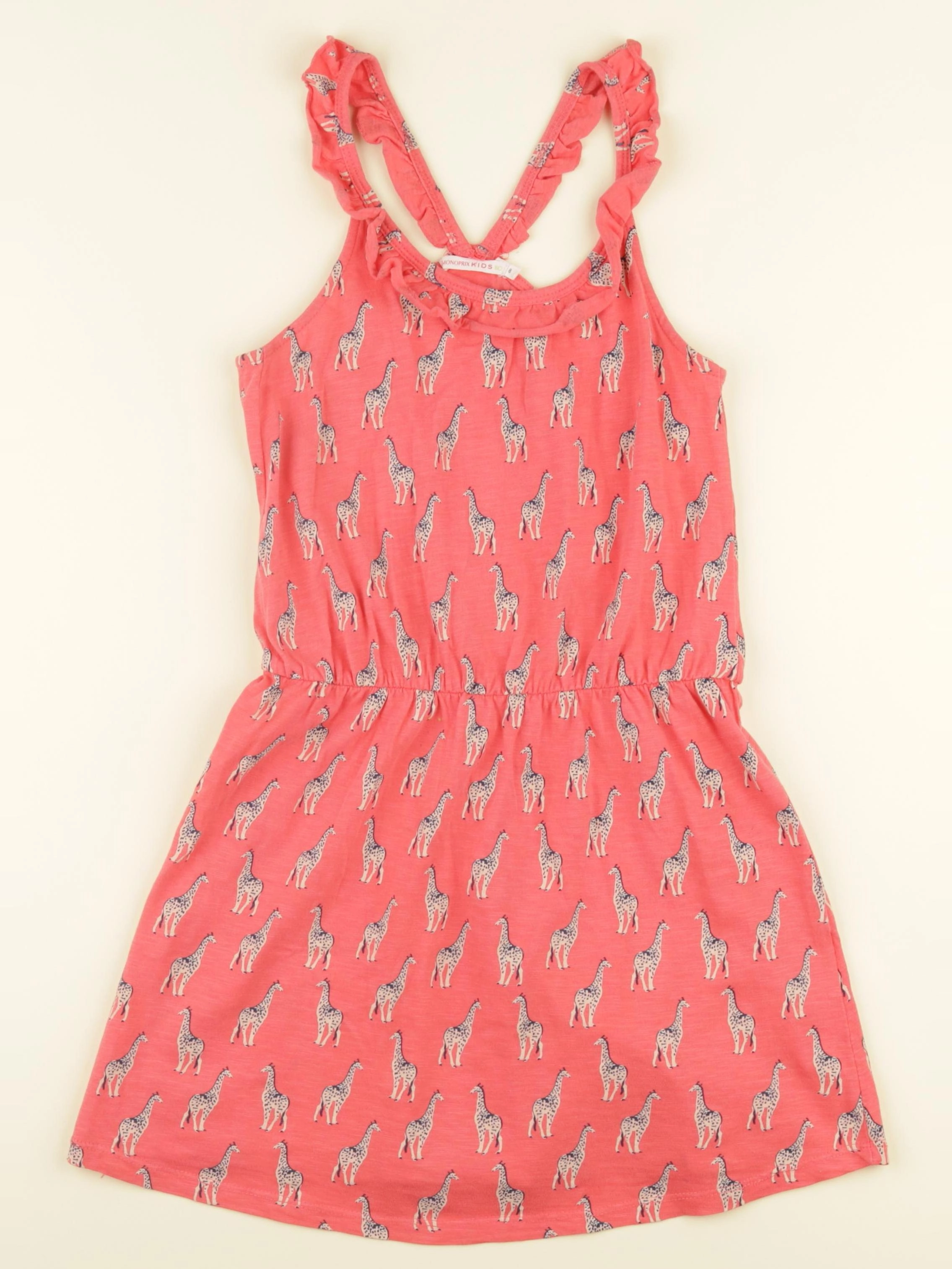 Monoprix - robe rose - 8 ans