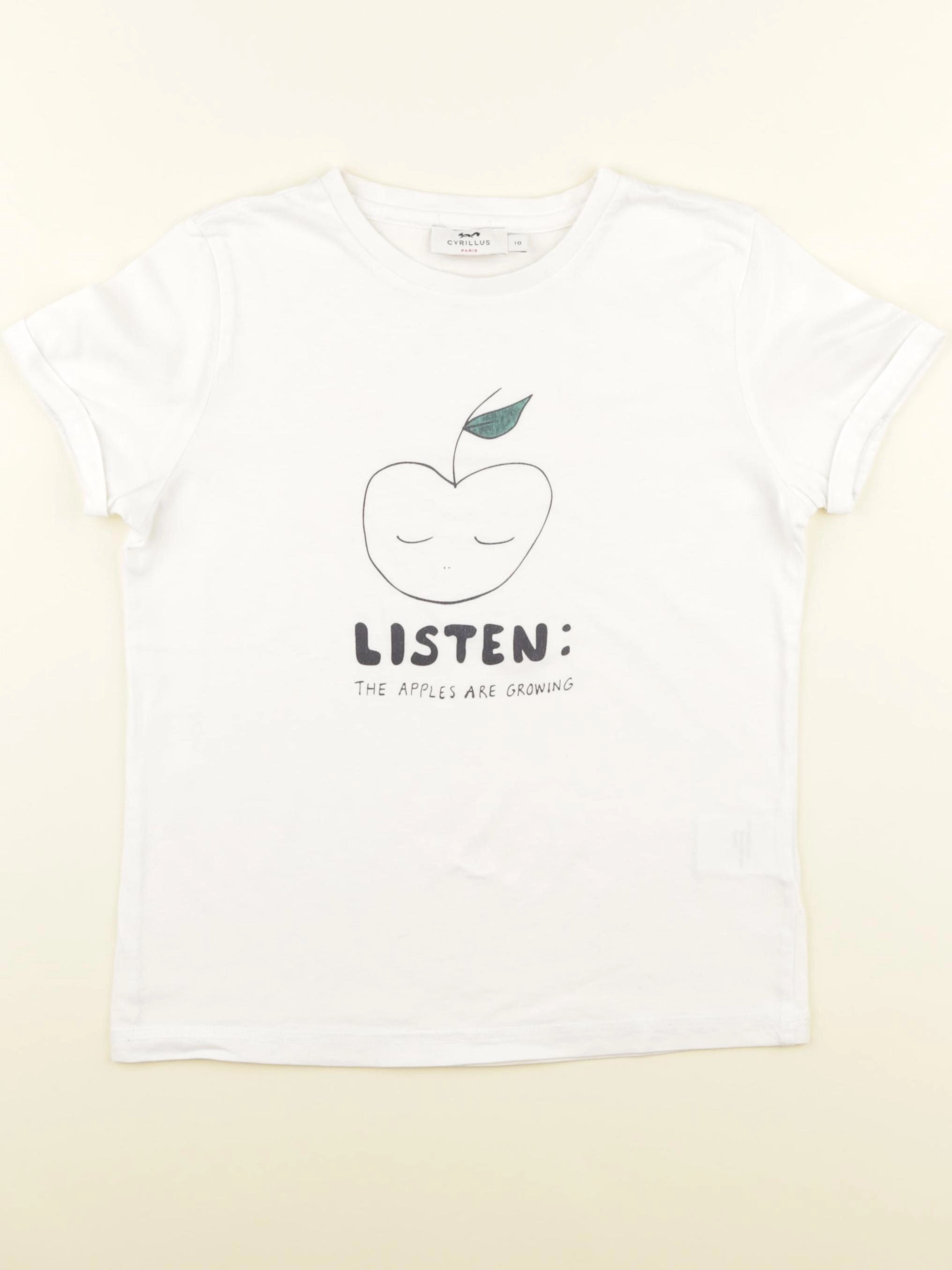 Cyrillus - tee-shirt blanc - 10 ans