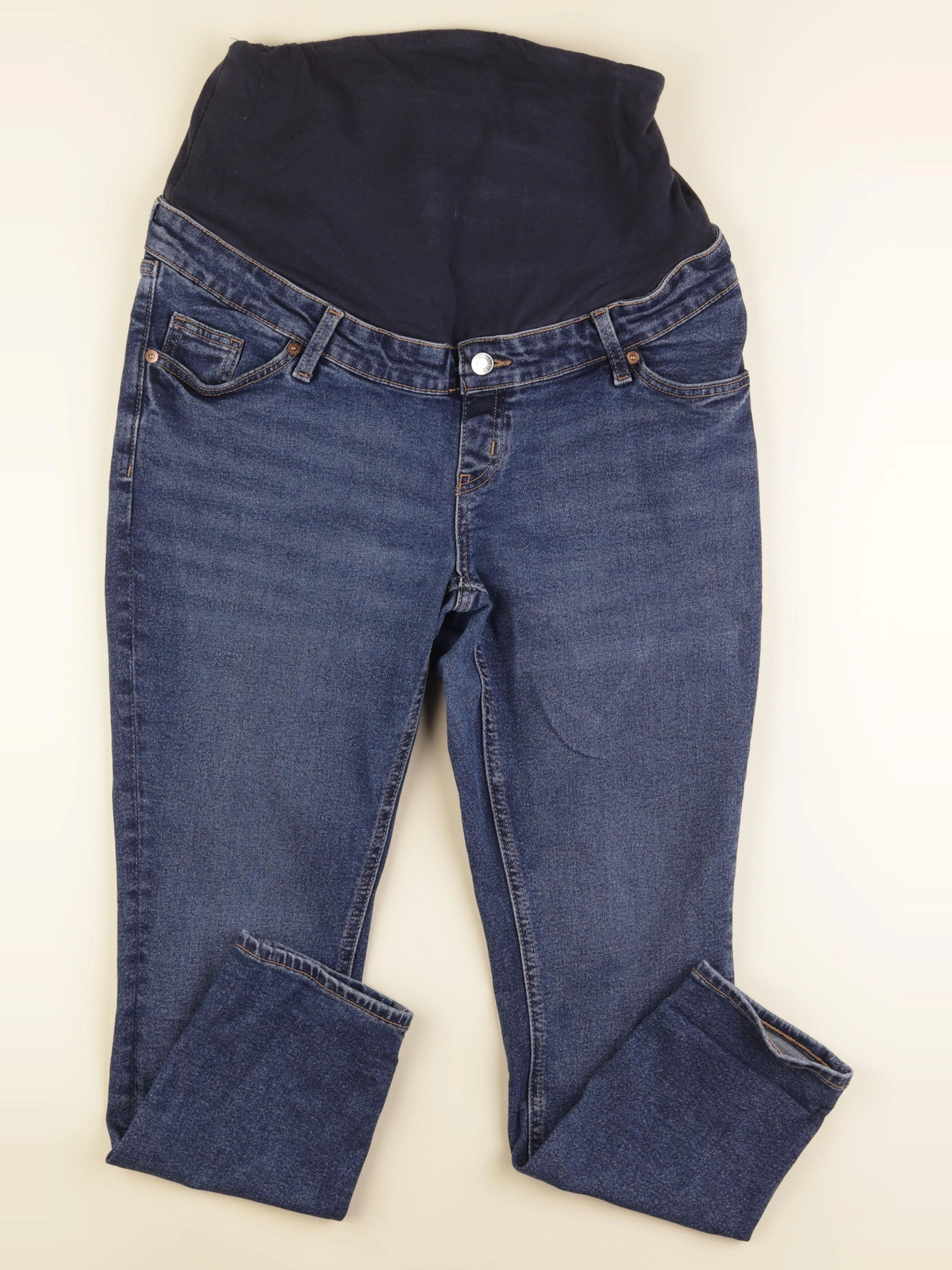 H&M - jean grossesse bleu - m