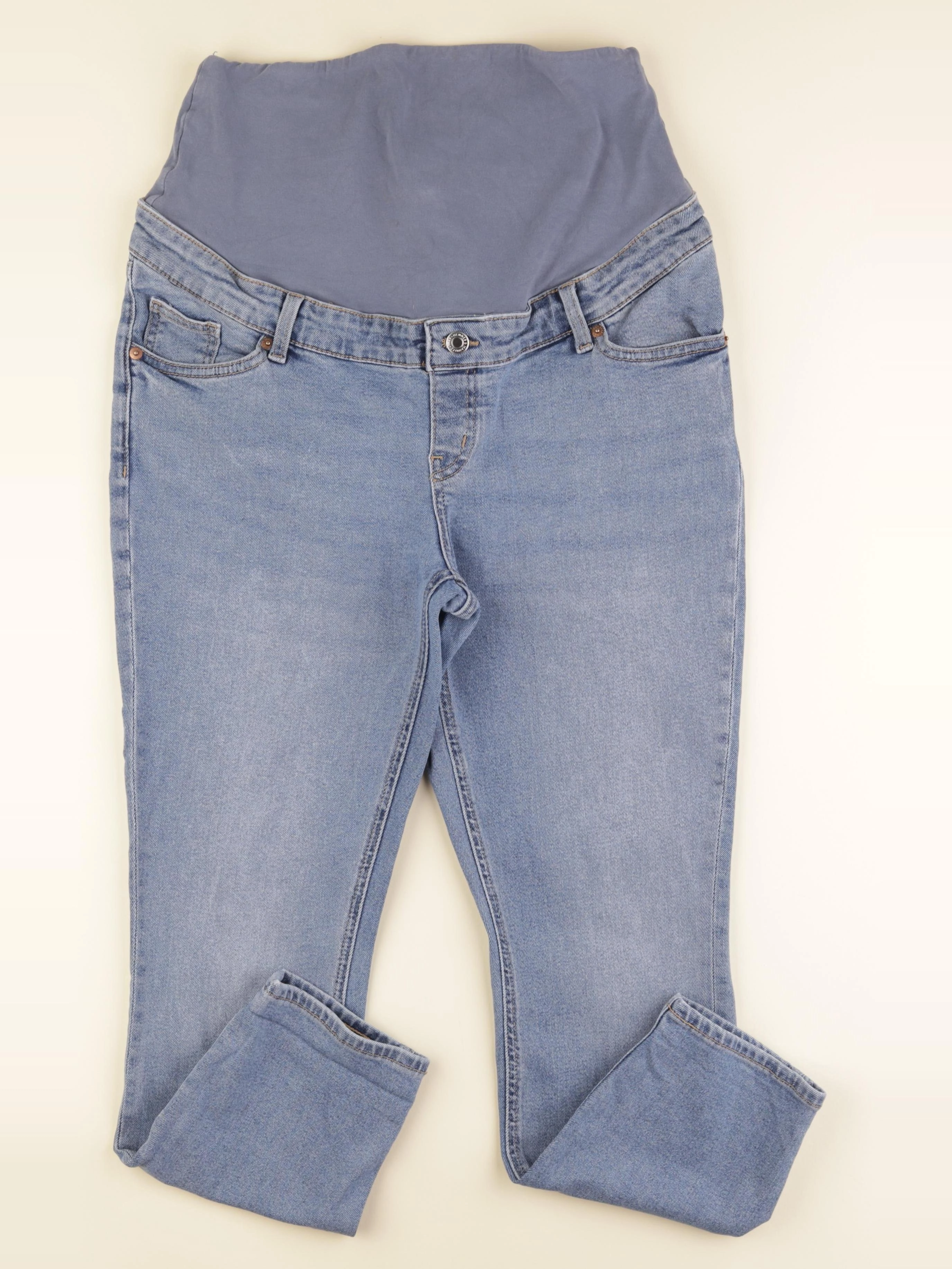 H&M - jean grossesse bleu - m