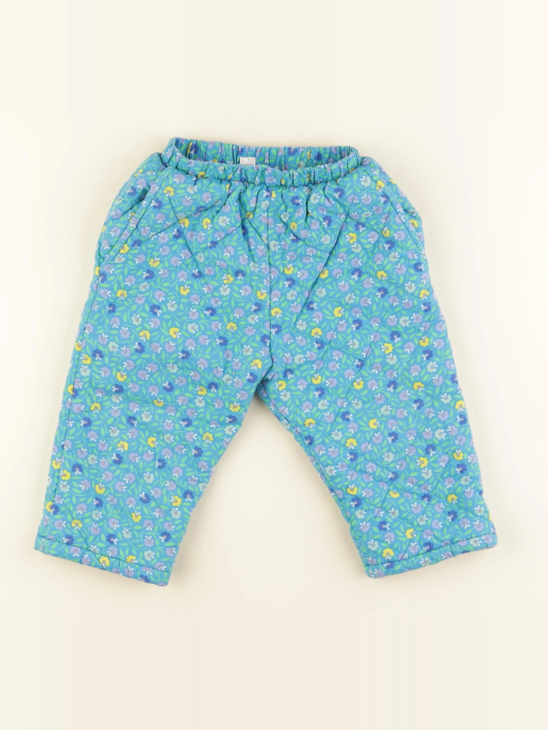 Petit Pan - pantalon doublé bleu - 2 ans