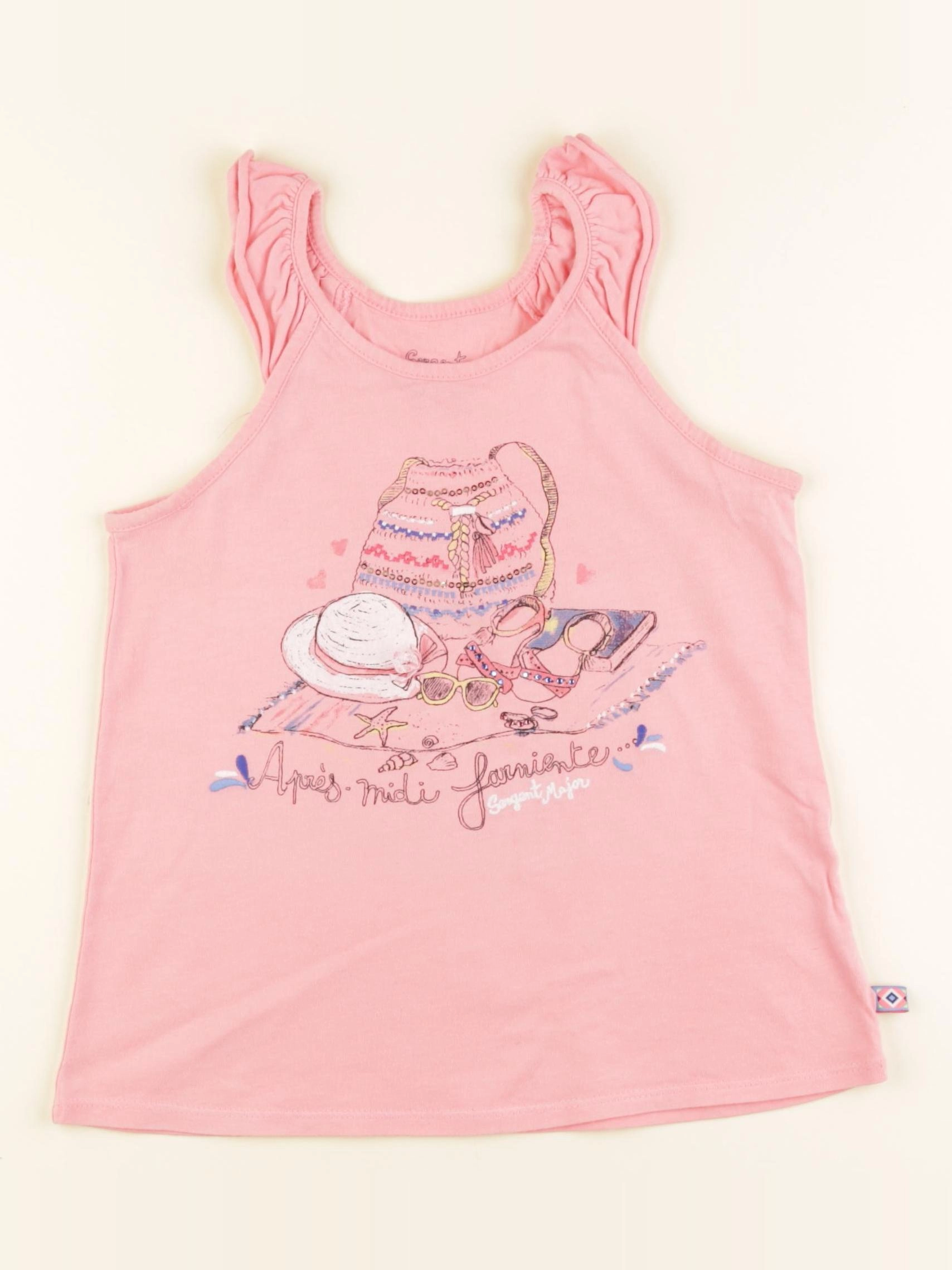 Sergent Major - débardeur rose - 8 ans