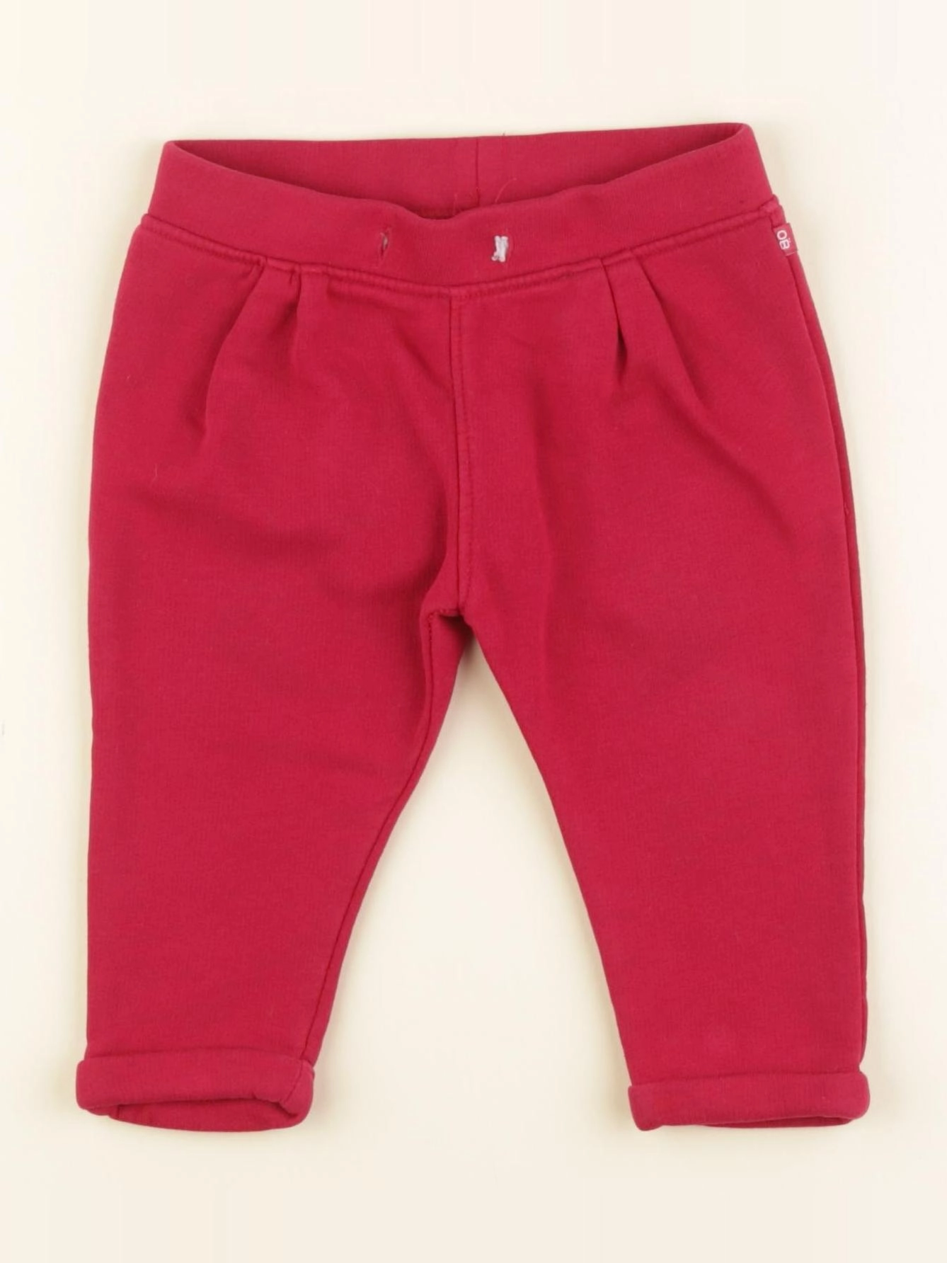 Obaïbi - pantalon rouge - 12 mois