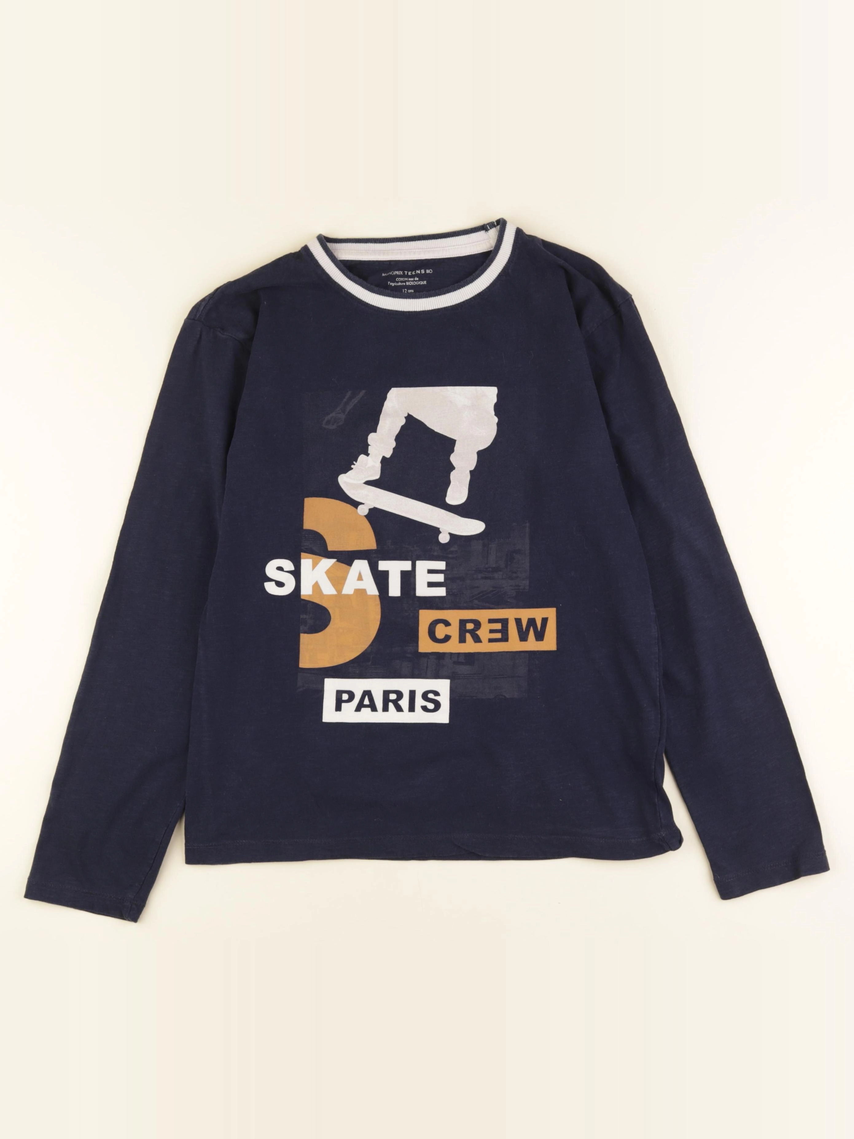 Monoprix - tee-shirt bleu - 12 ans