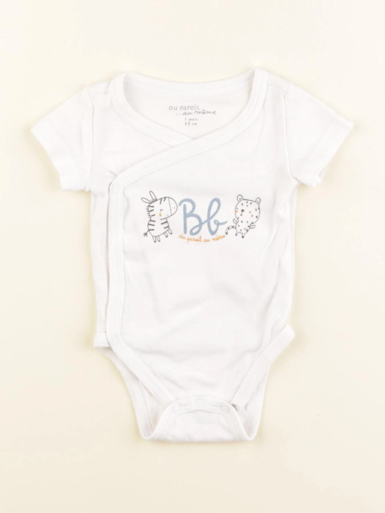 DPAM - body blanc - 1 mois