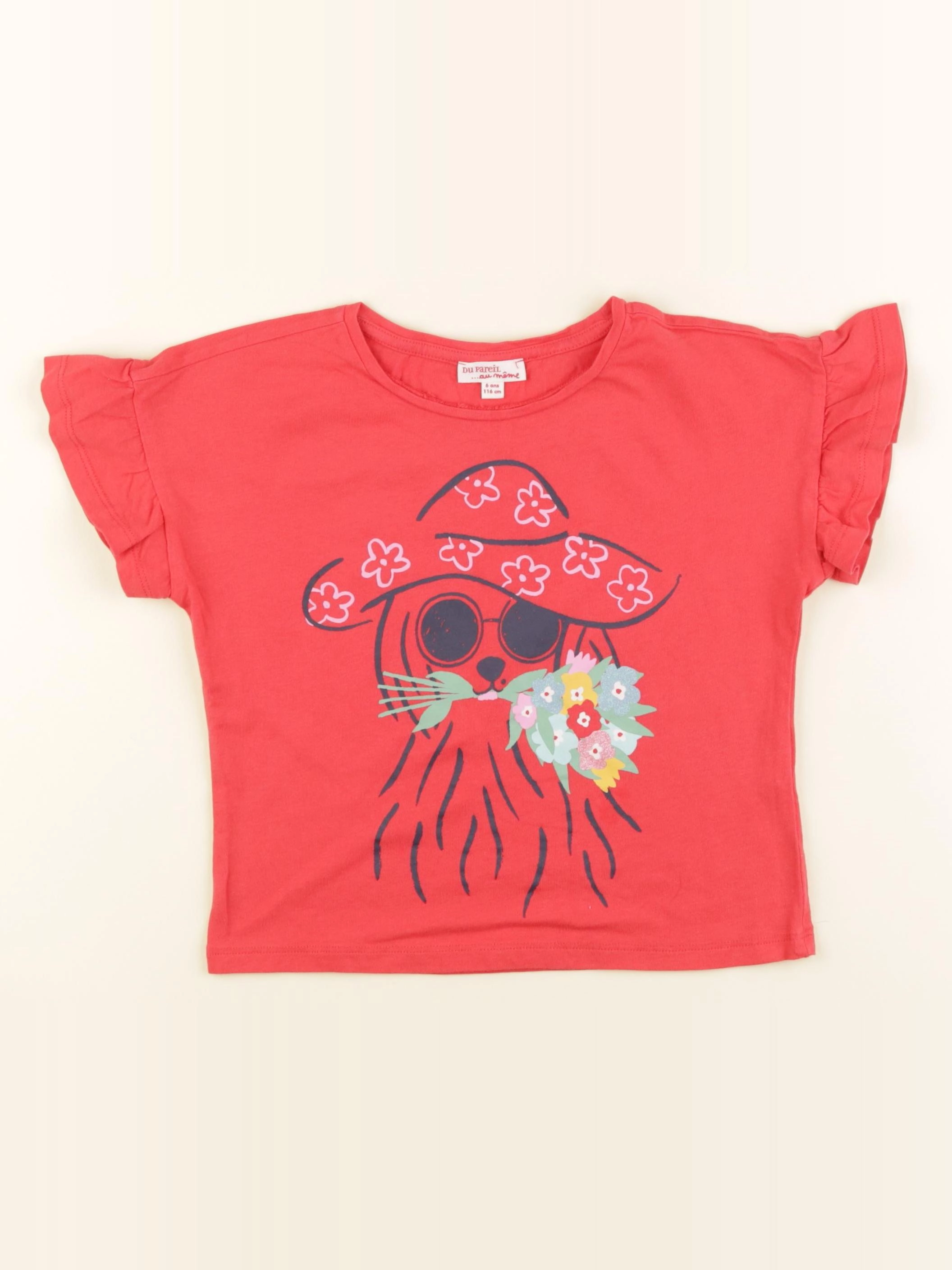 DPAM - tee-shirt rouge - 6 ans