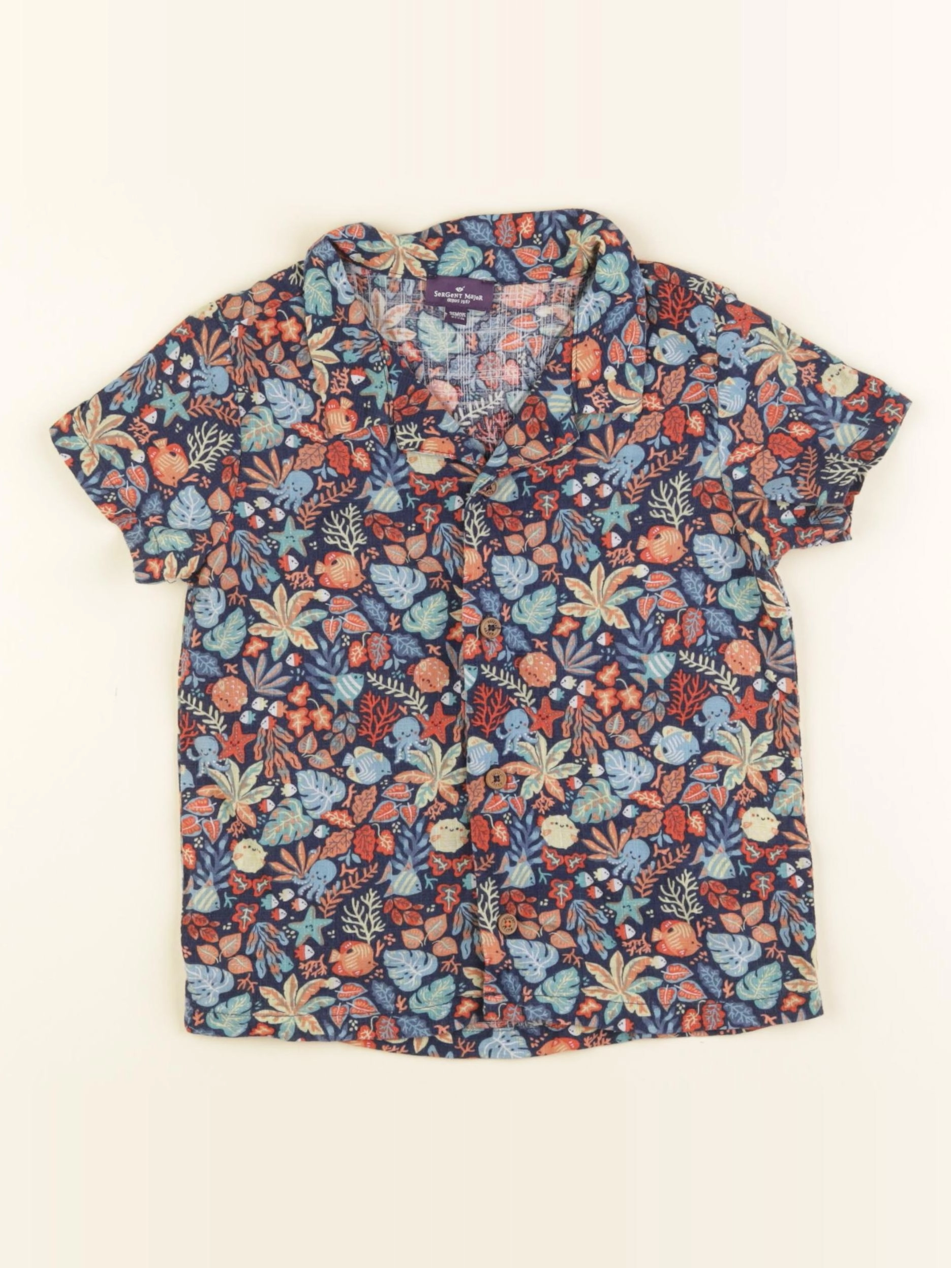 Sergent Major - chemise multicolore - 36 mois