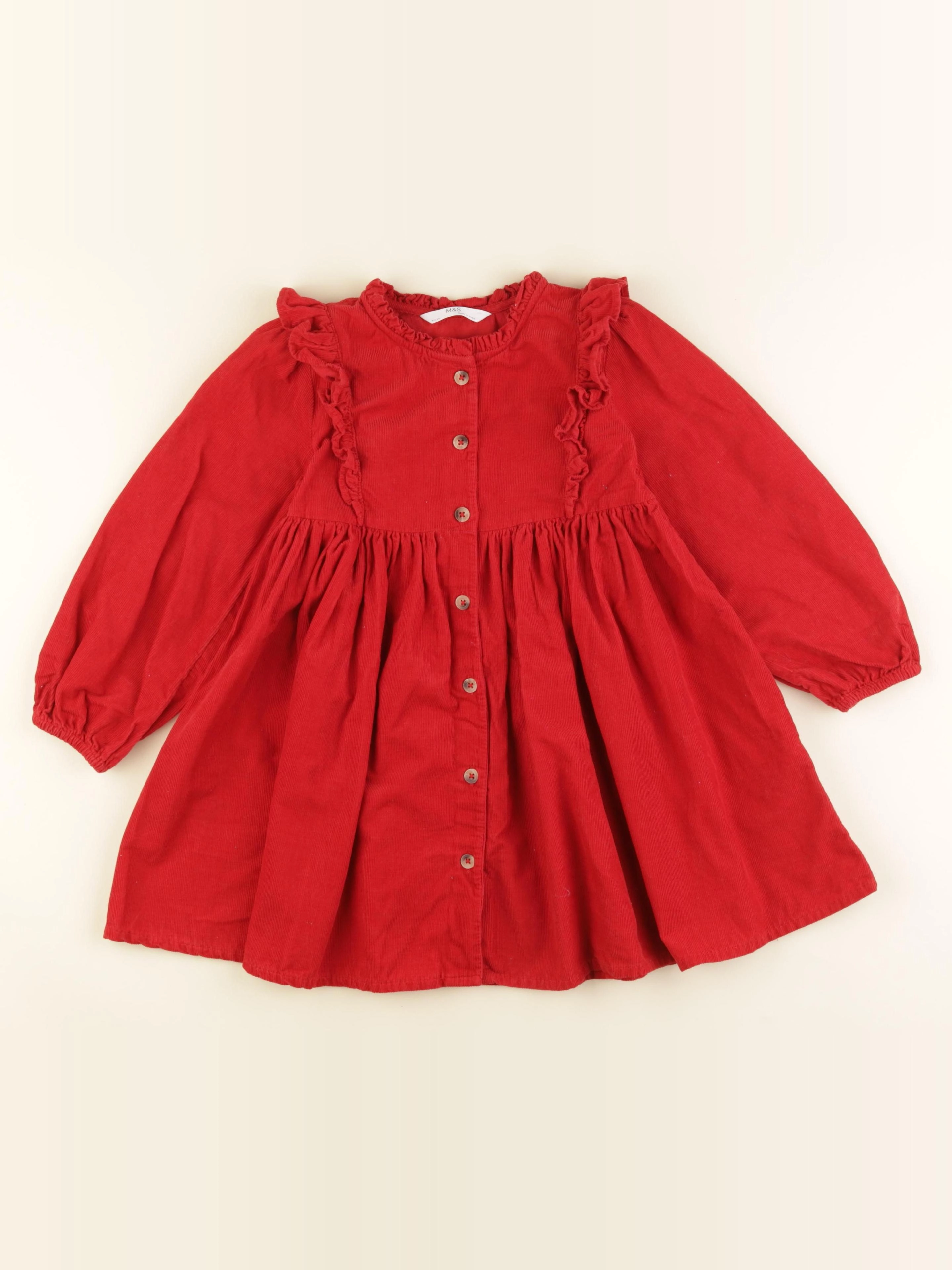 Marks & Spencer  - robe rouge - 4/5 ans