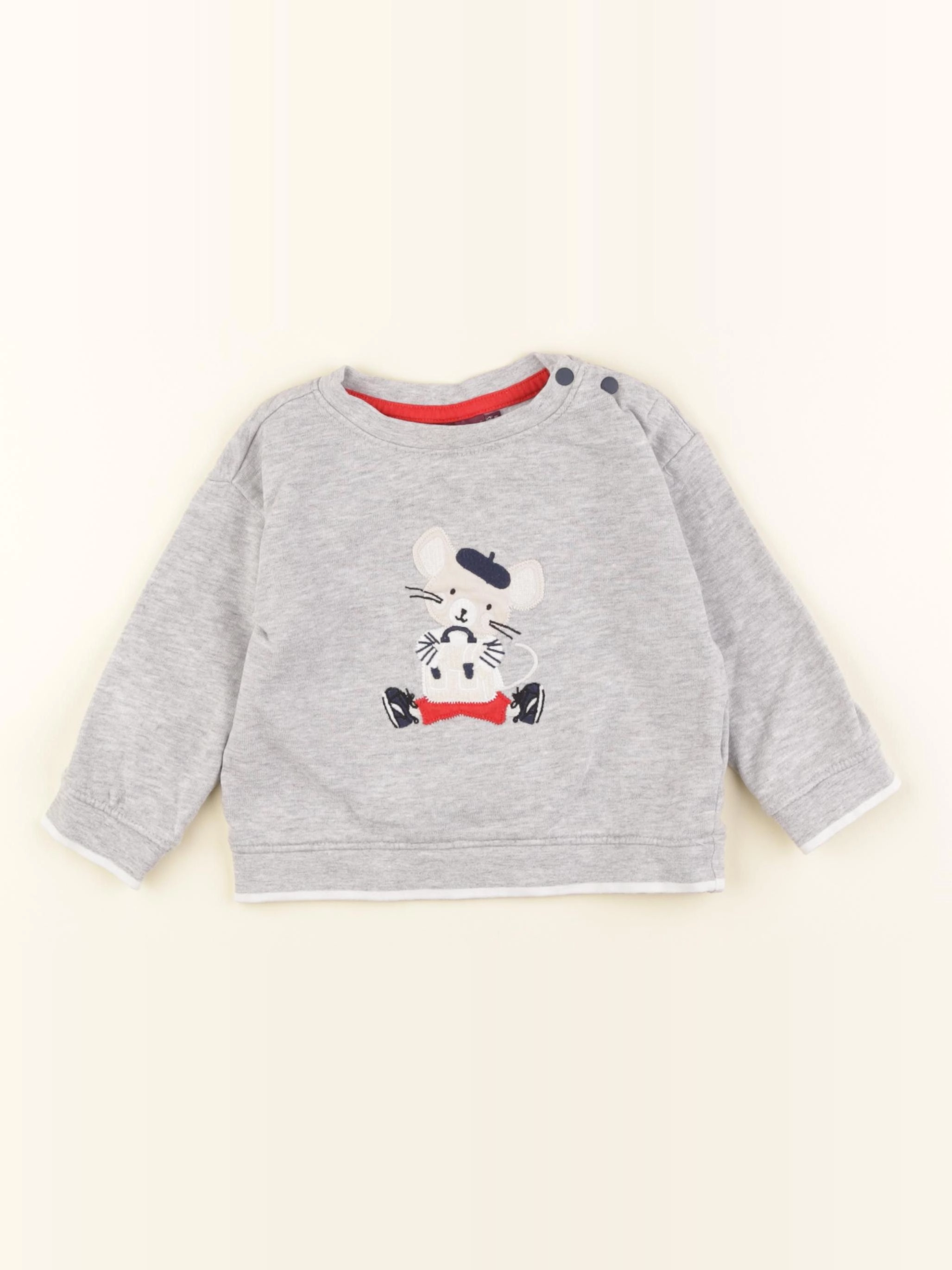 Sergent Major - sweat gris - 18 mois