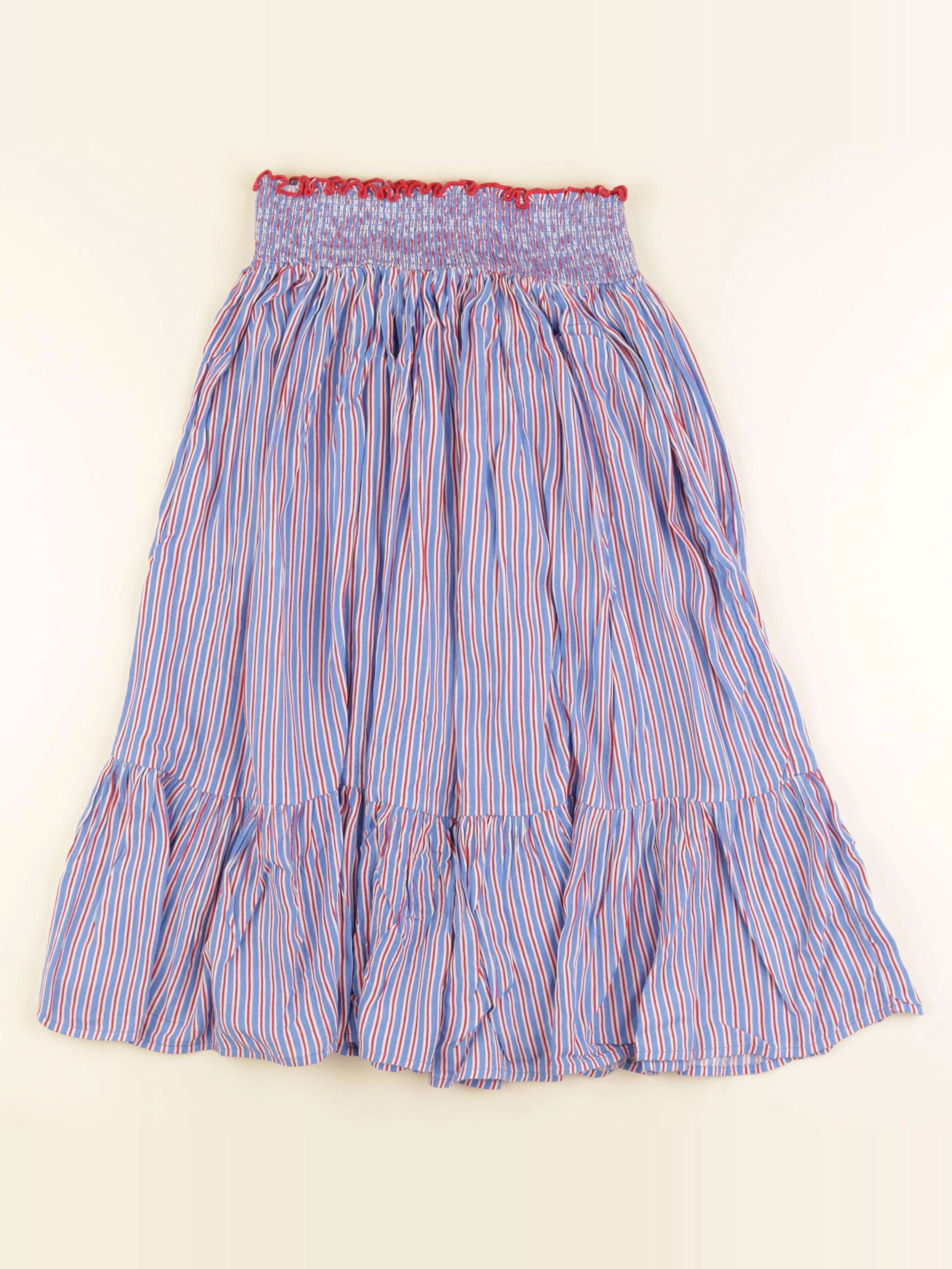 Monoprix - jupe bleu, rouge - 14 ans