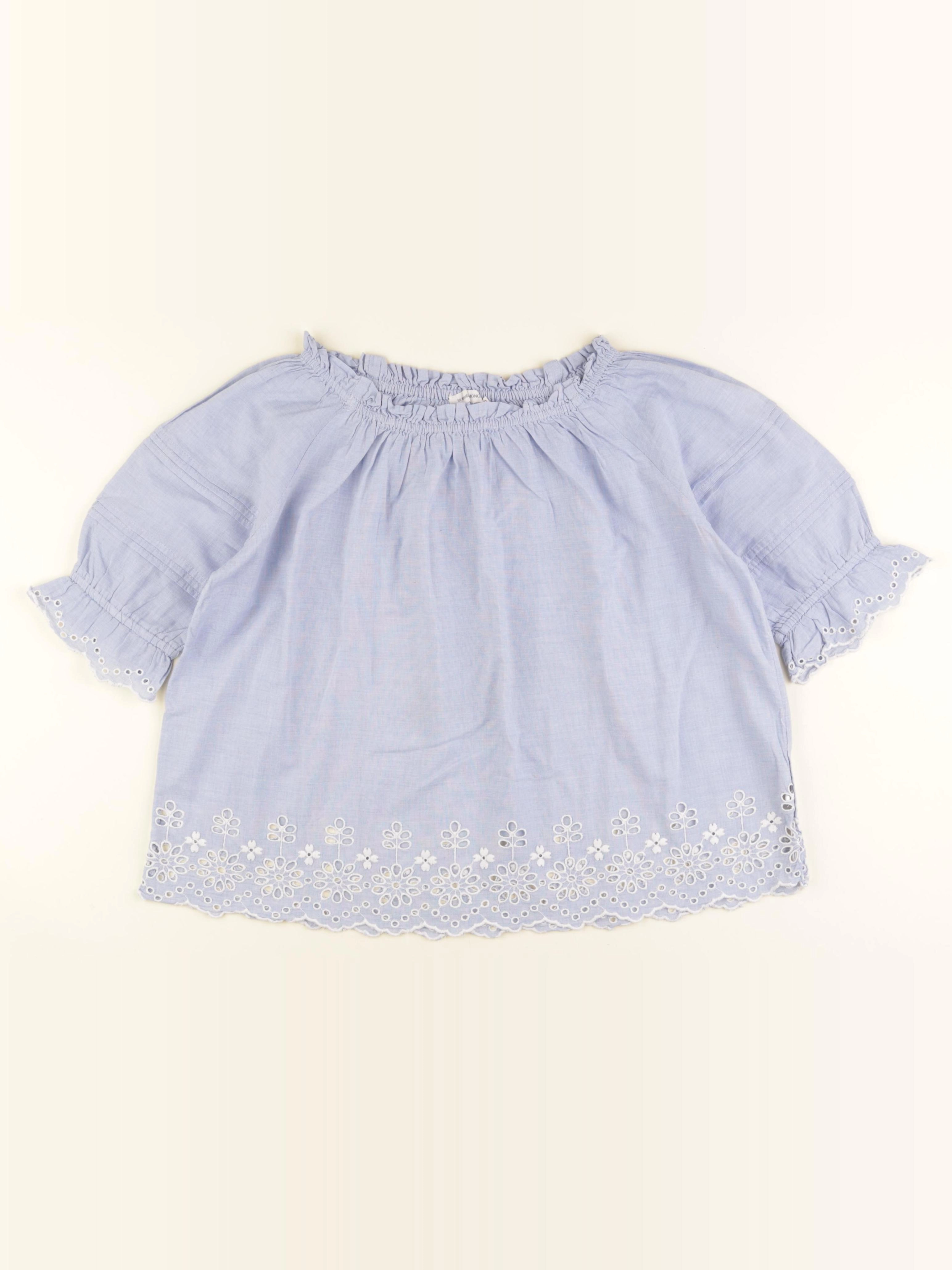 Monoprix - blouse bleu - 12 ans