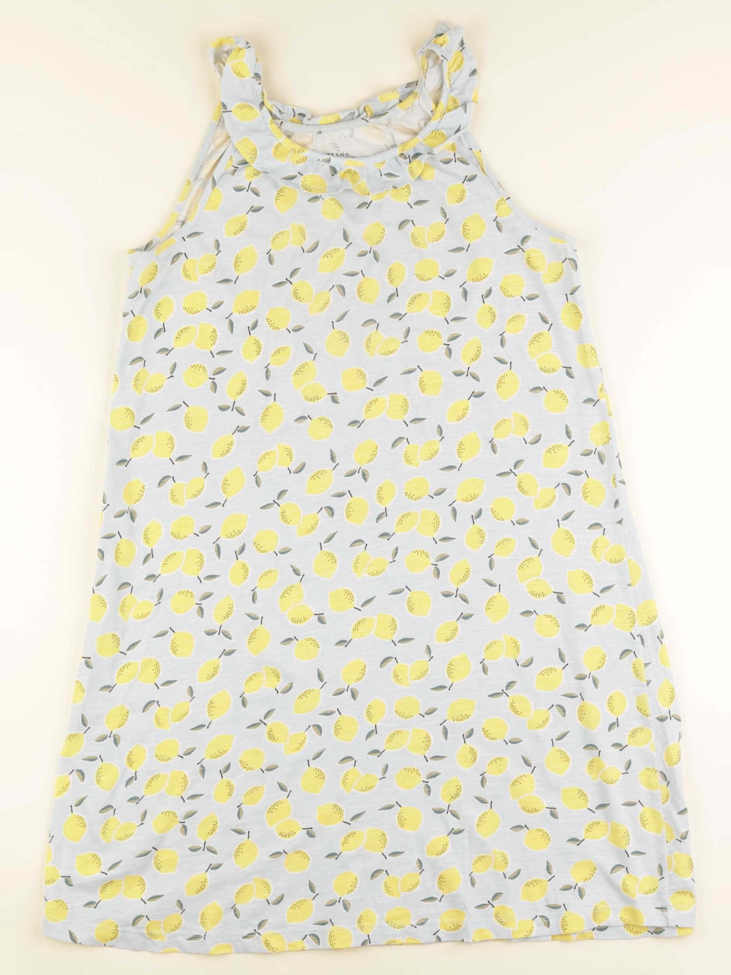Monoprix - robe jaune, bleu - 14 ans