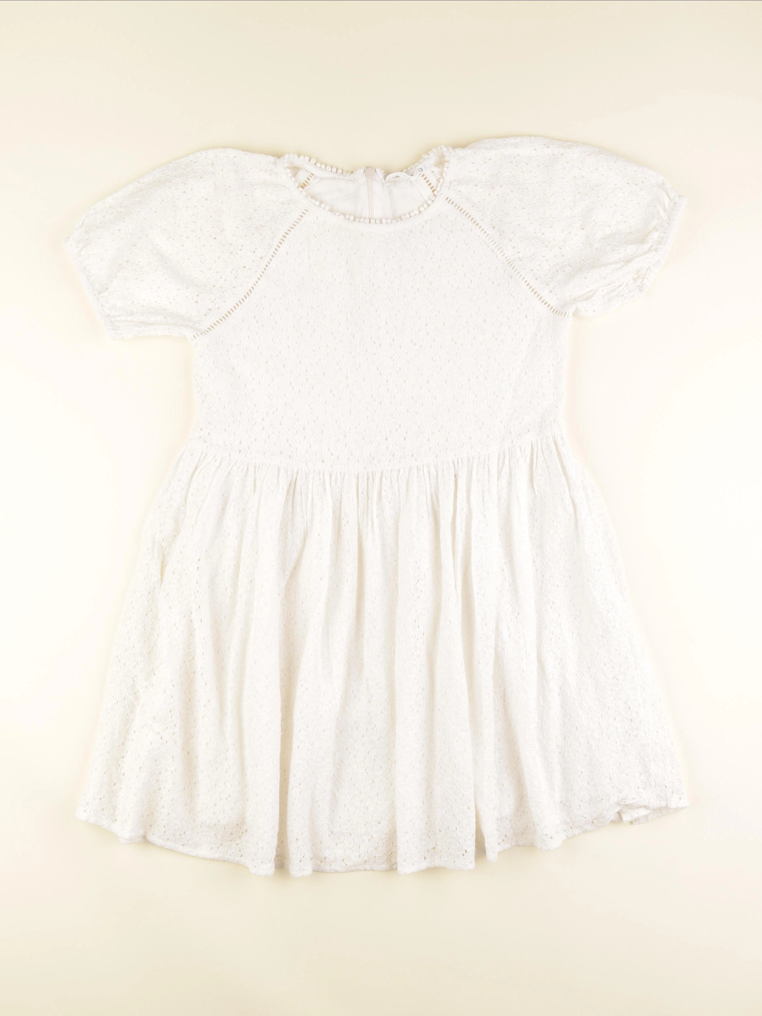 Monoprix - robe blanc - 12 ans