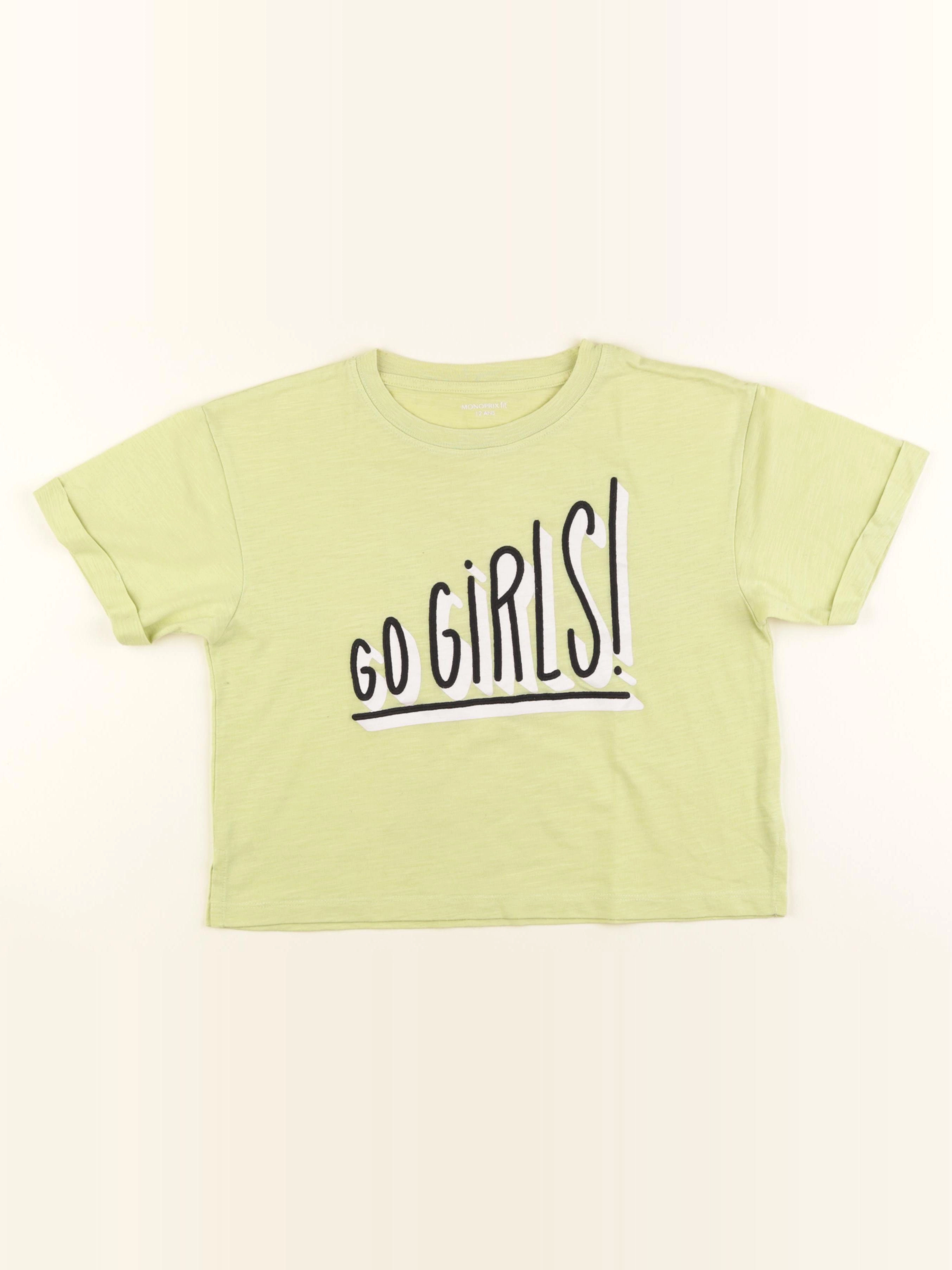 Monoprix - tee-shirt court vert - 12 ans