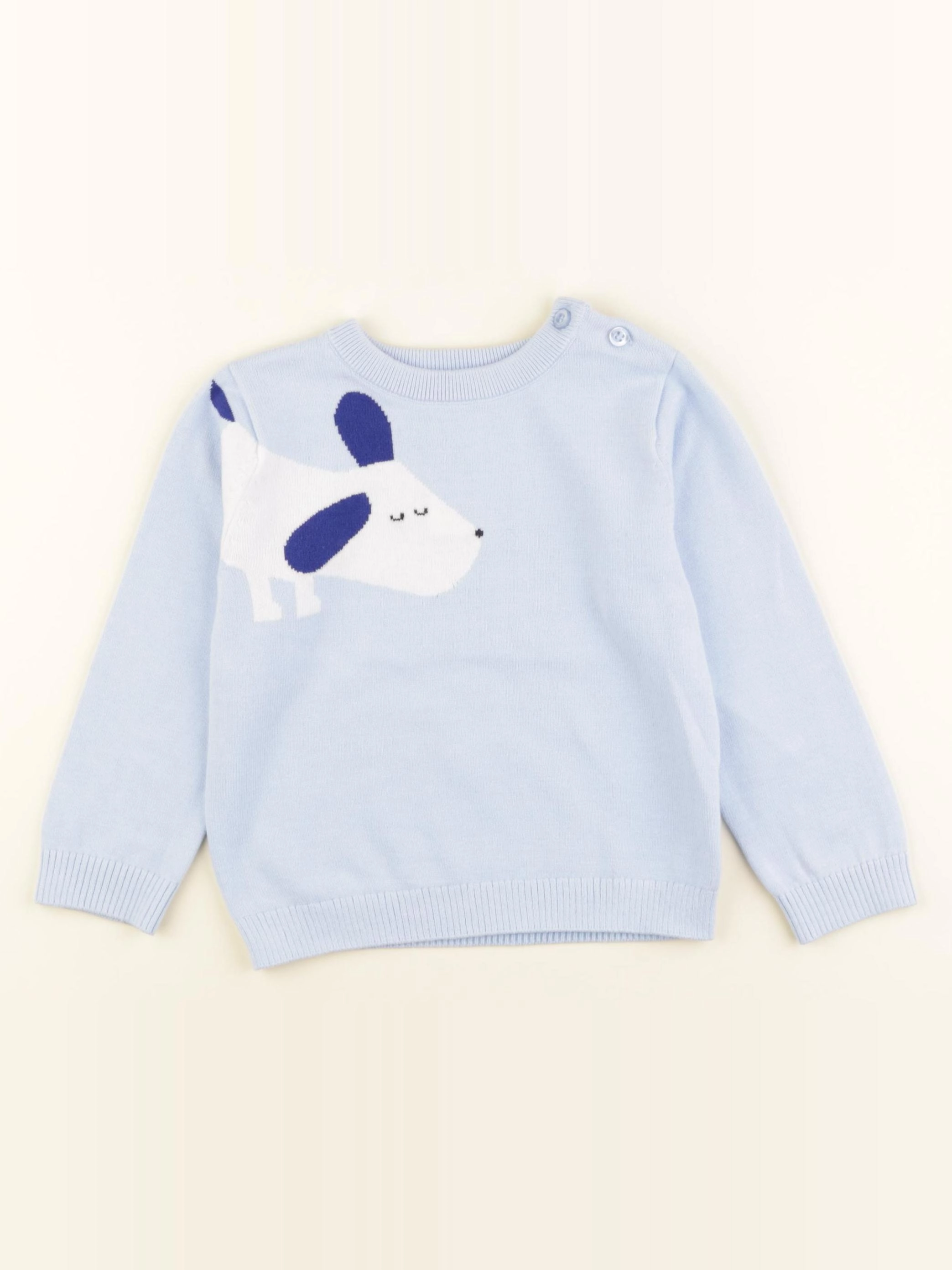 Jacadi - pull bleu - 36 mois