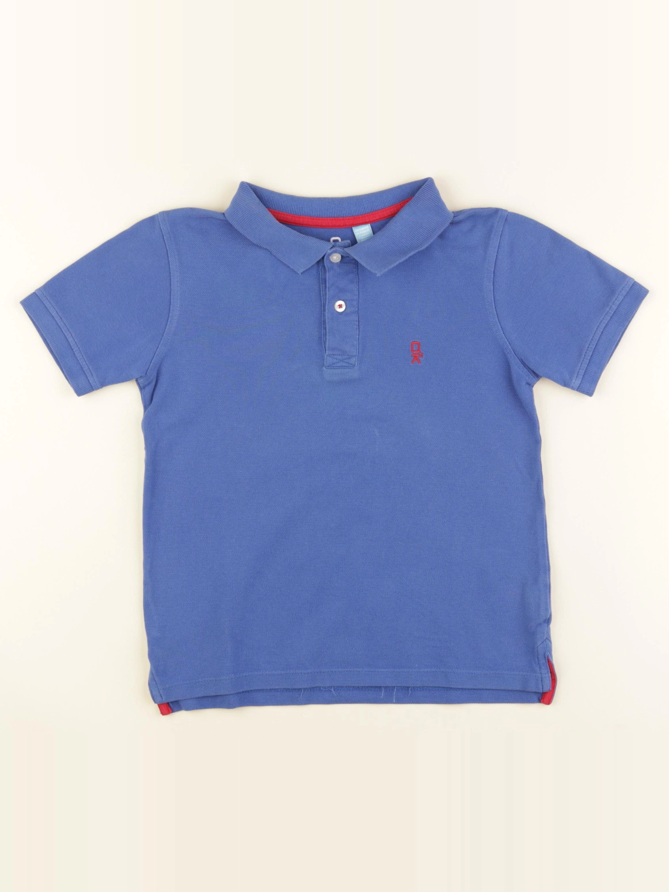 Okaidi - polo bleu - 8 ans