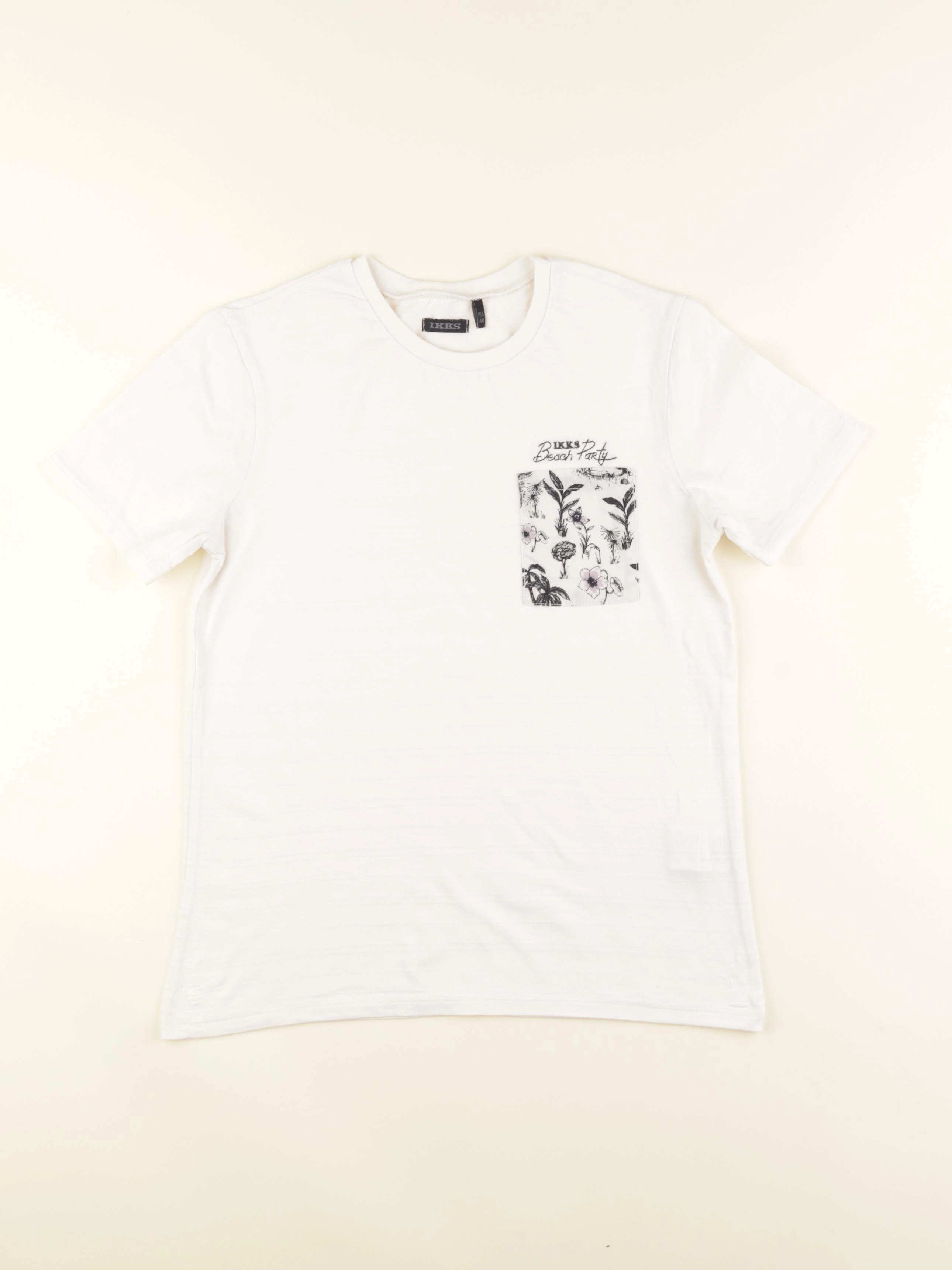 IKKS - tee-shirt blanc - 10 ans