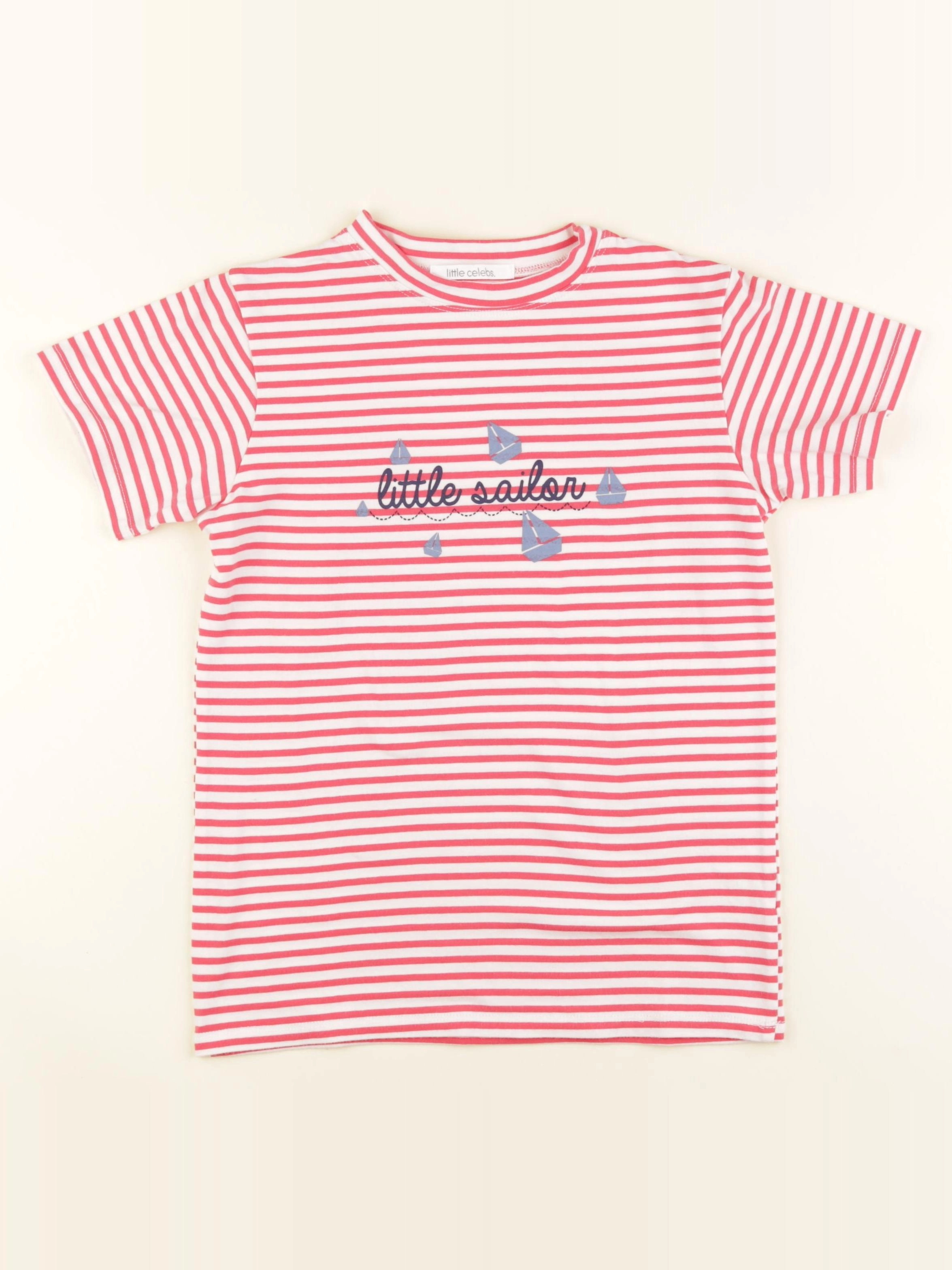 Little Celebs - tee-shirt blanc, rose - 10 ans