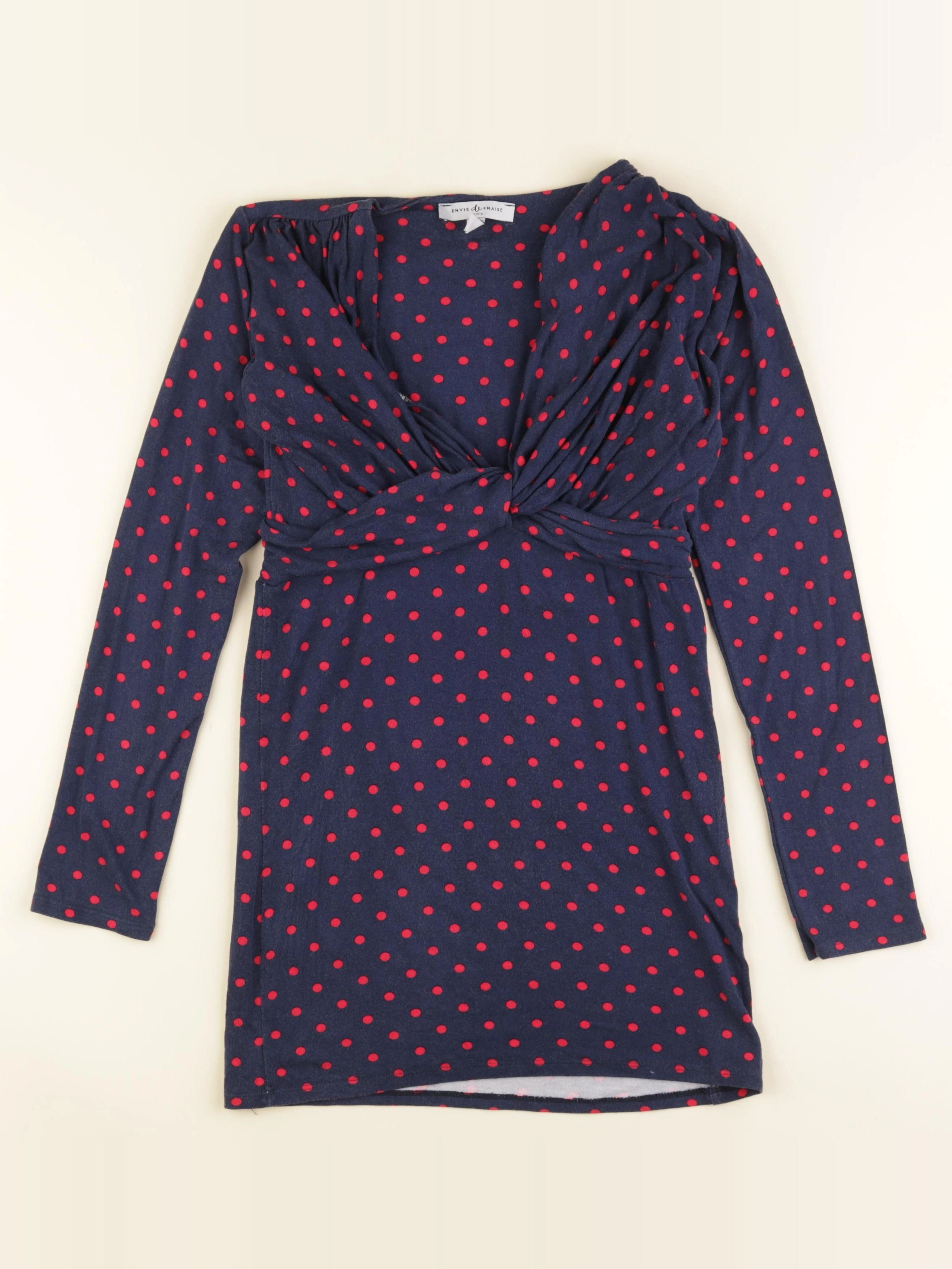 Envie de fraise - tee-shirt allaitement bleu, rose - 36 à 38