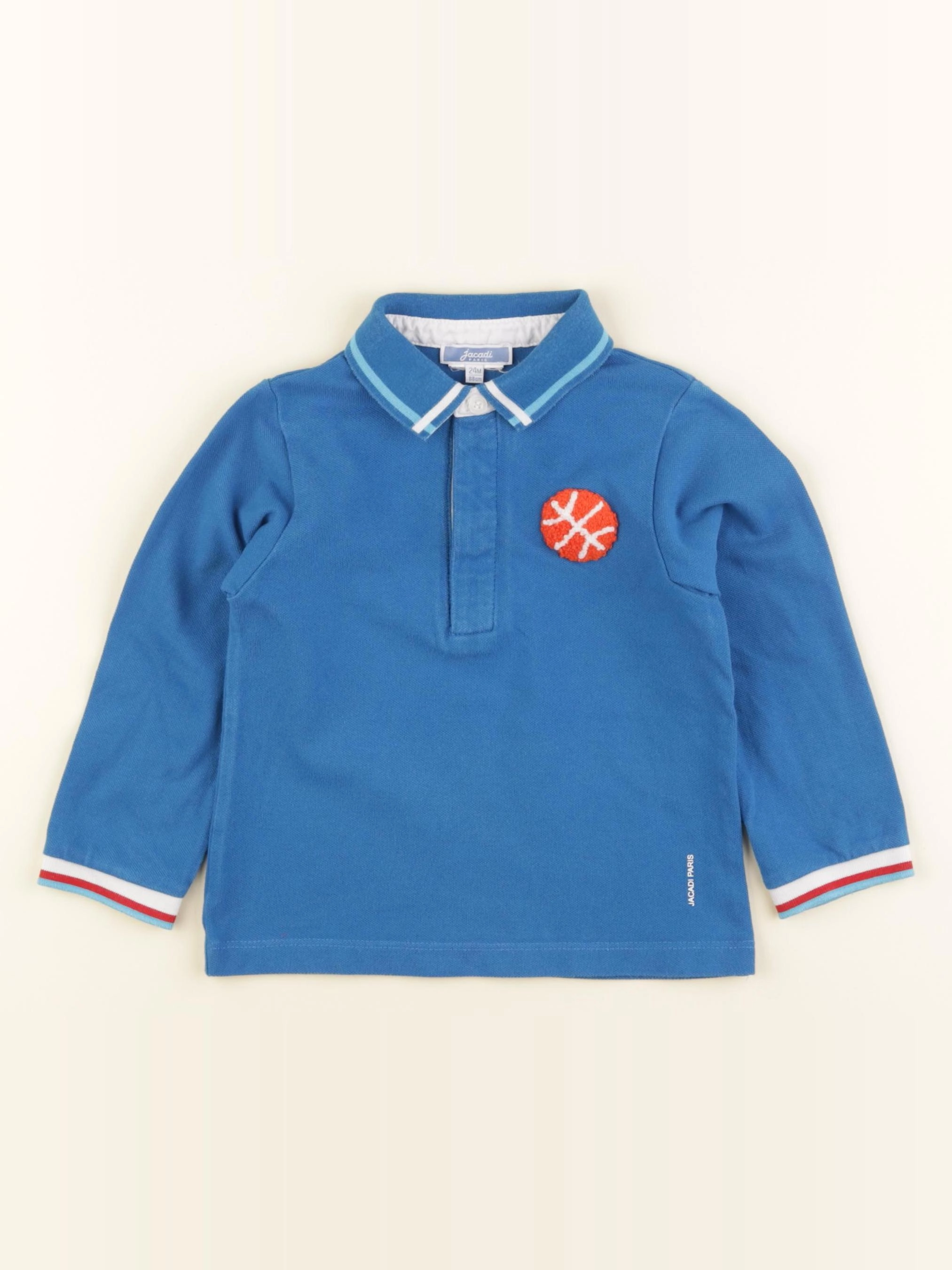 Jacadi - polo bleu - 24 mois