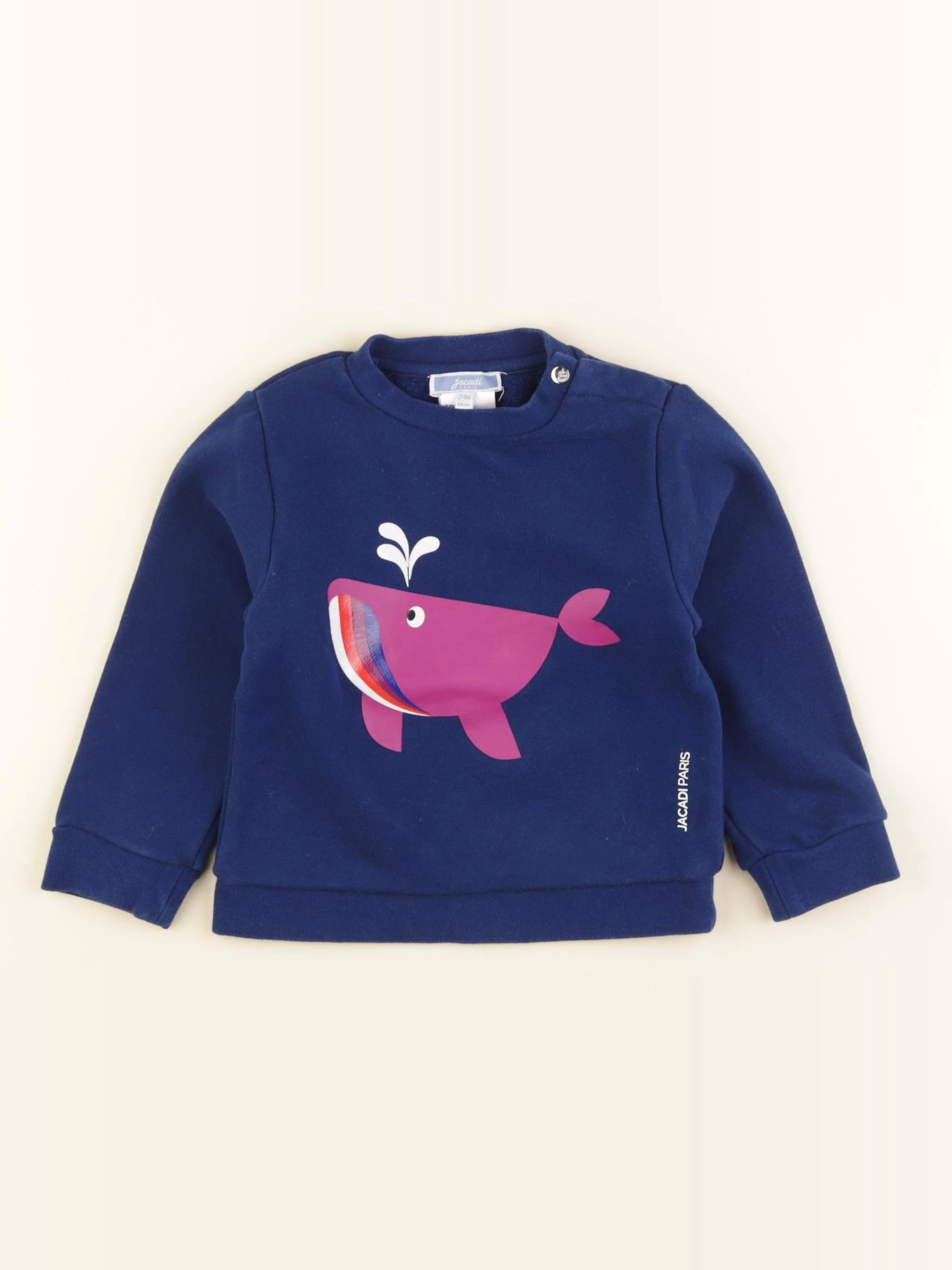 Jacadi - sweat bleu - 24 mois