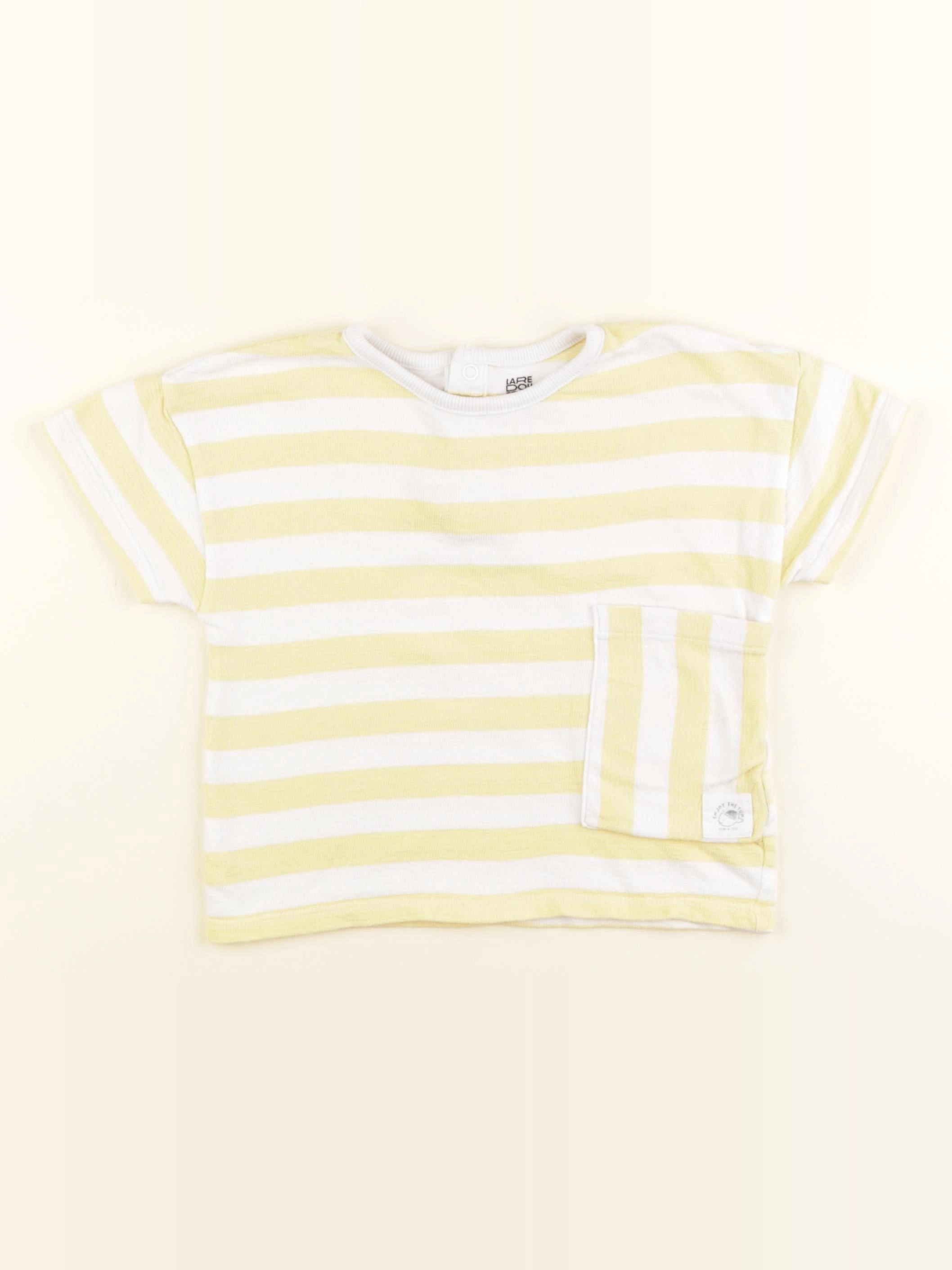 La Redoute - tee-shirt blanc, jaune - 3 ans